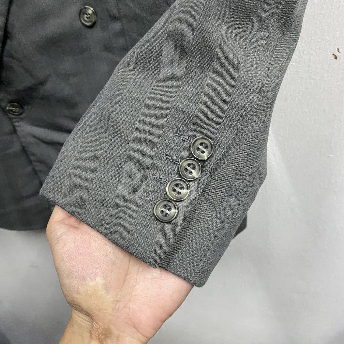 Christian Dior Monsieur Vintage Dior Double-Breasted Grey Pinstripe Blazer Jacket Size 36R - 7 Thumbnail