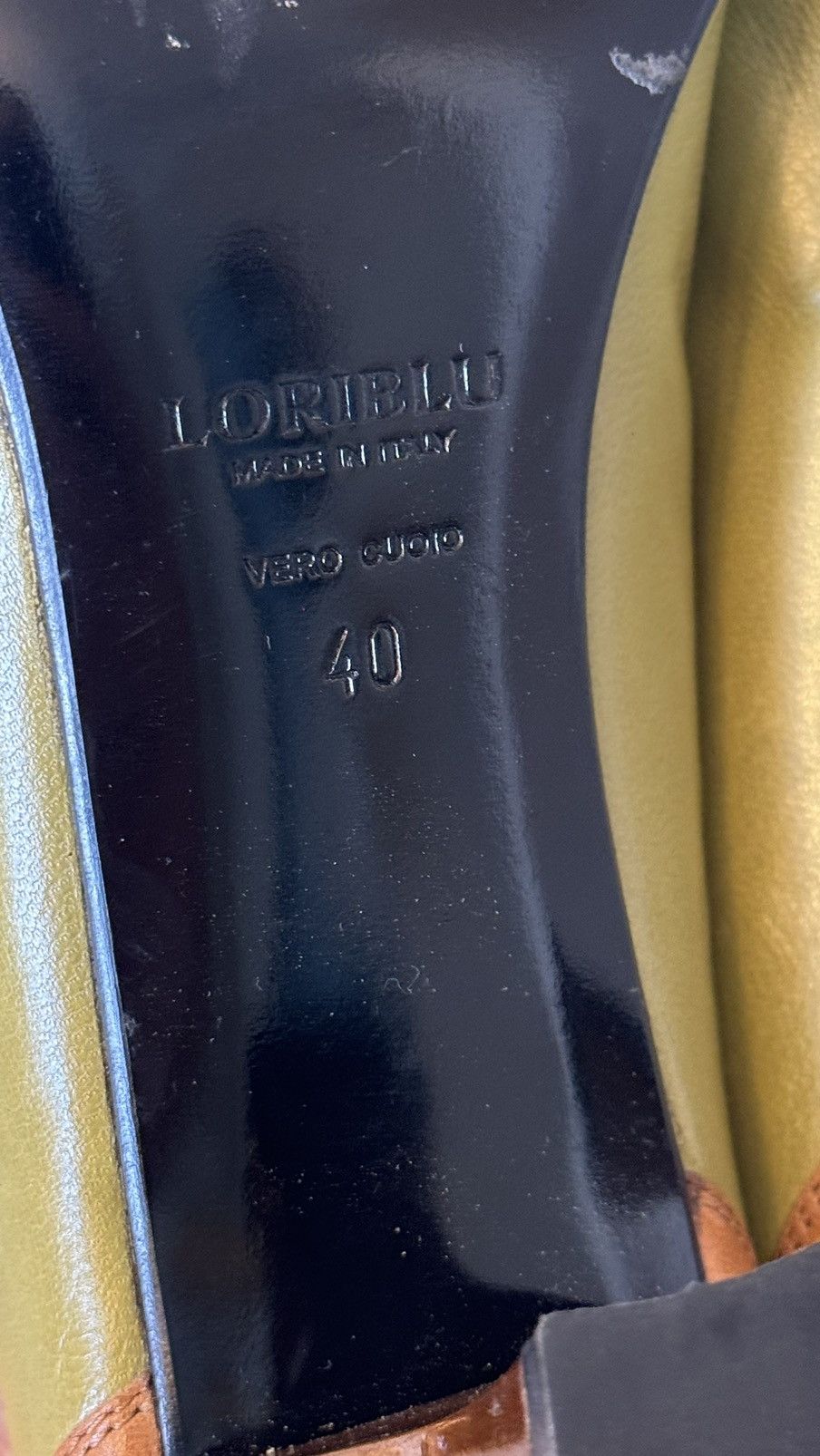 Genuine Leather Loriblu leather heels luxury vintage shoes made in Italy Size US 9 / IT 39 - 8 Thumbnail