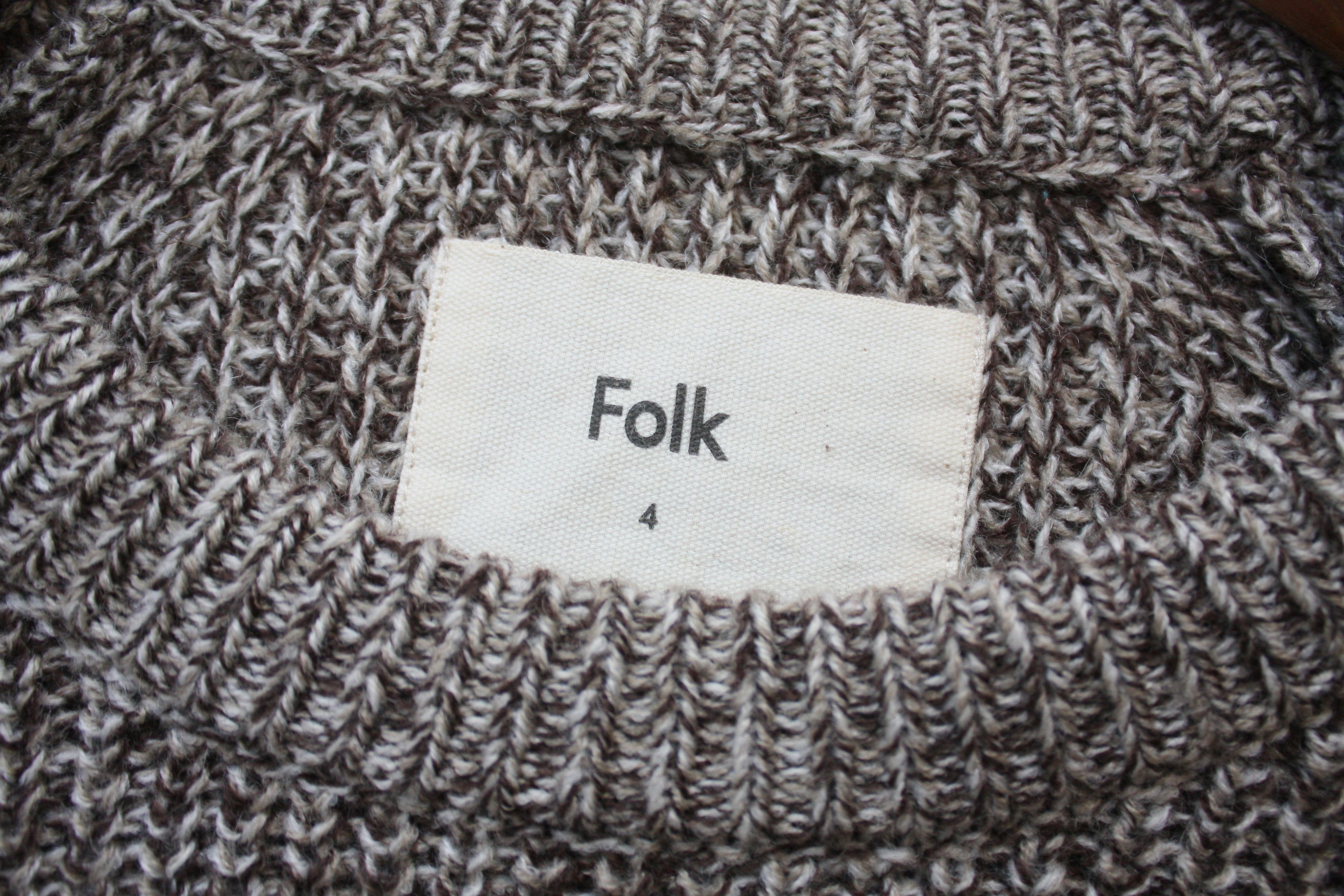Folk Folk Acrylic Wool Blend Knitted Sweater Men's Medium Size US M / EU 48-50 / 2 - 5 Thumbnail