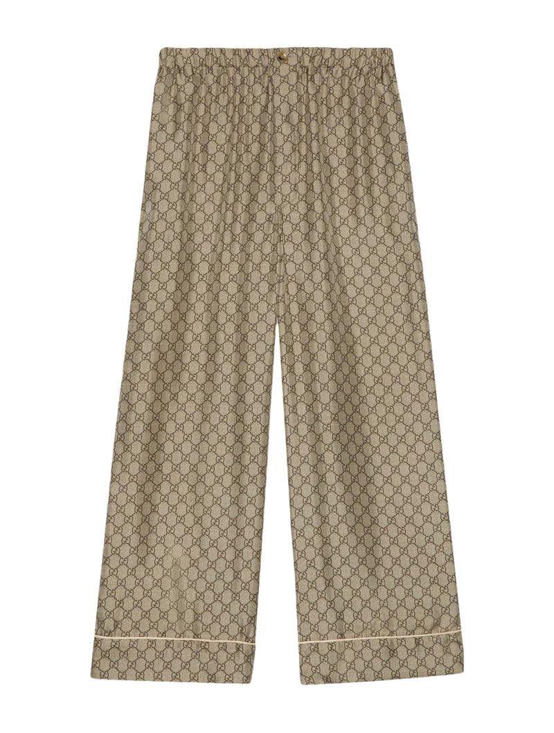 Gucci GG SUPREME SILK TROUSERS Size M / US 6-8 / IT 42-44 - 1 Thumbnail