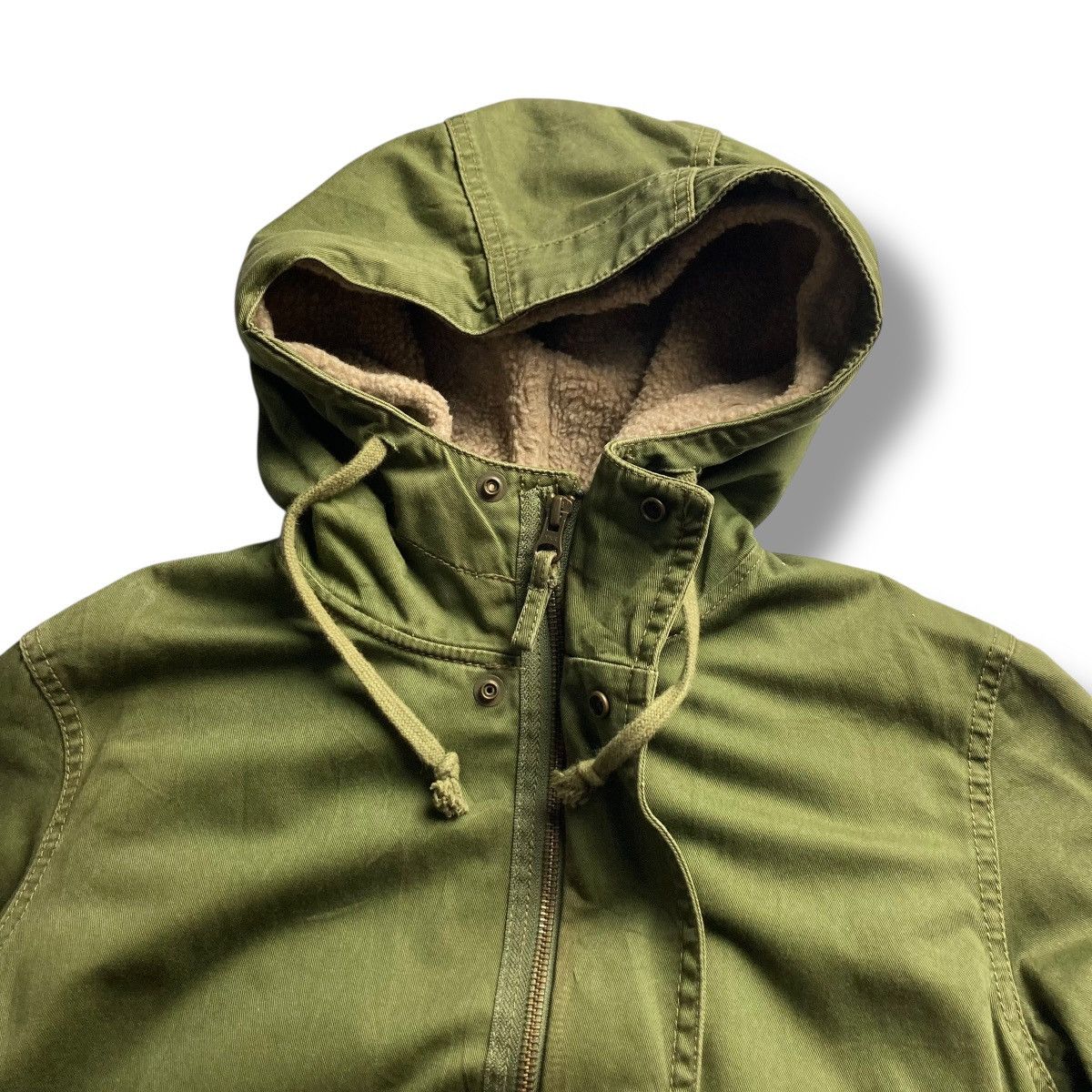 Le Grande Bleu (L.G.B.) 🇯🇵 CUBE SUGAR WORKWEAR LINED FLEECE FISHTAIL PARKA JACKET Size US M / EU 48-50 / 2 - 6 Thumbnail