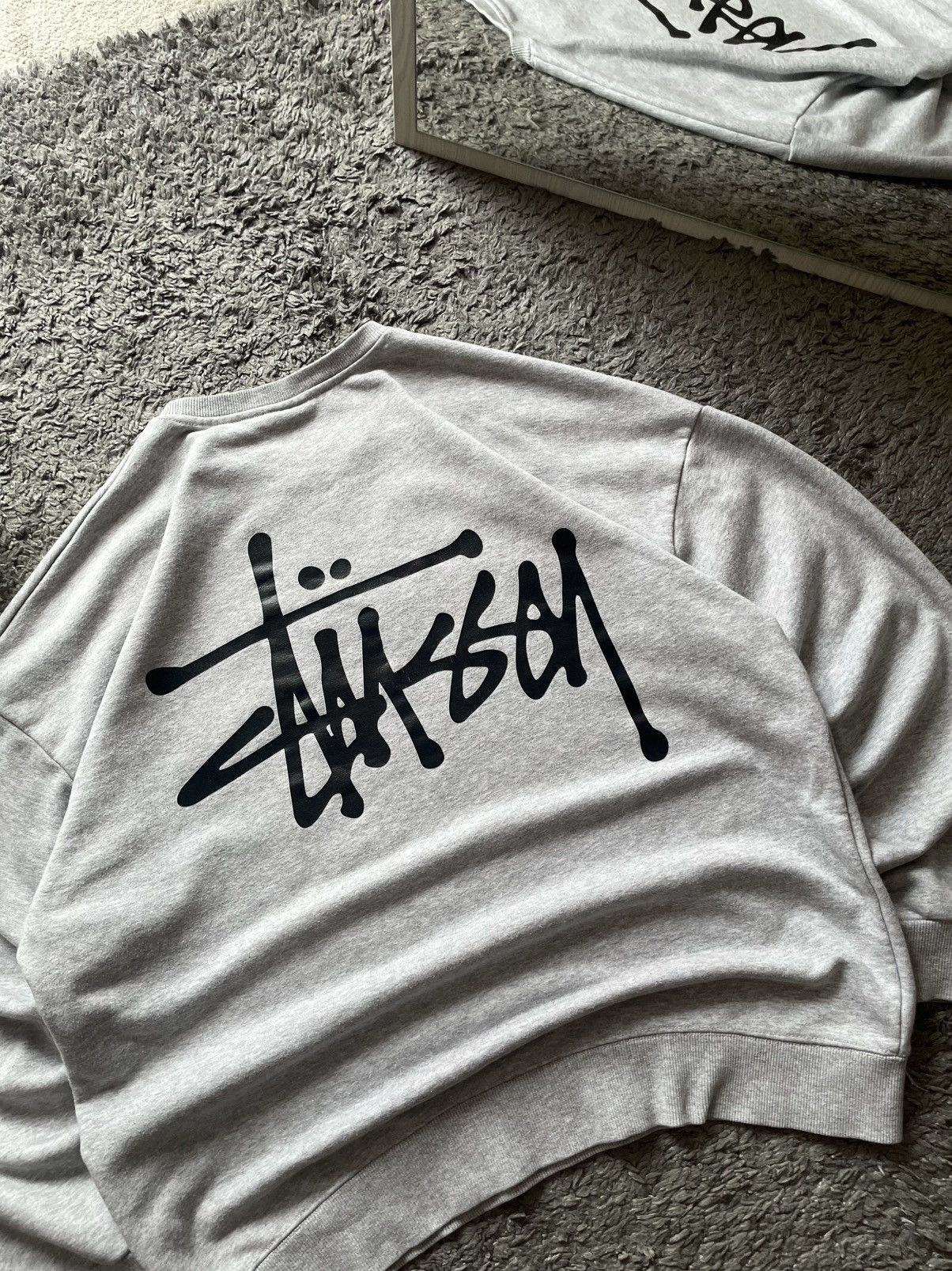 Stussy × Vintage 00s Stüssy Sweatshirt Streetwear Vintage Big Logo Rare Y2k Size US L / EU 52-54 / 3 - 3 Thumbnail
