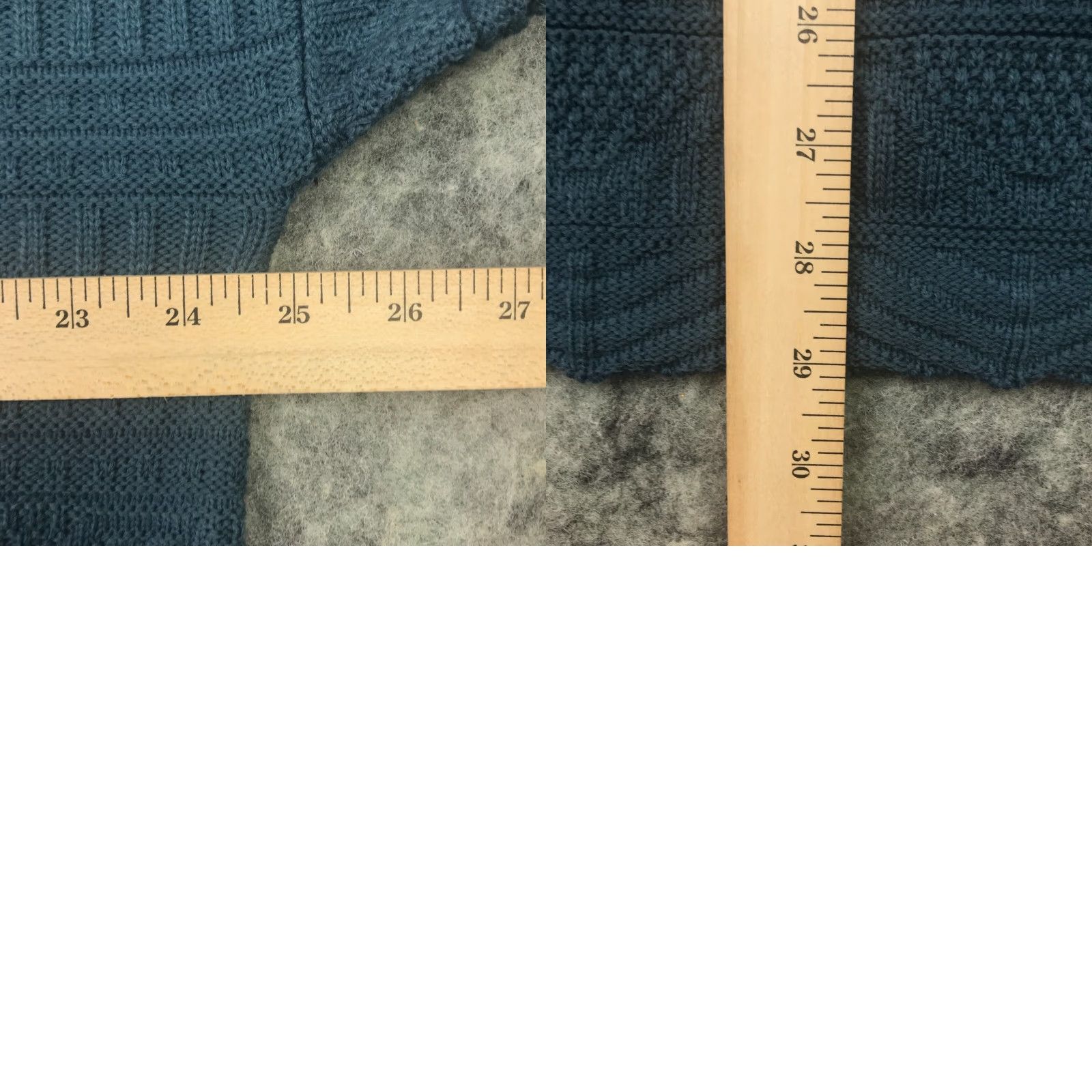Vintage VINTAGE Spunky Blue Knit Sweater One Size Long Sleeve High Neck Oversized Womens Size ONE SIZE - 8 Thumbnail