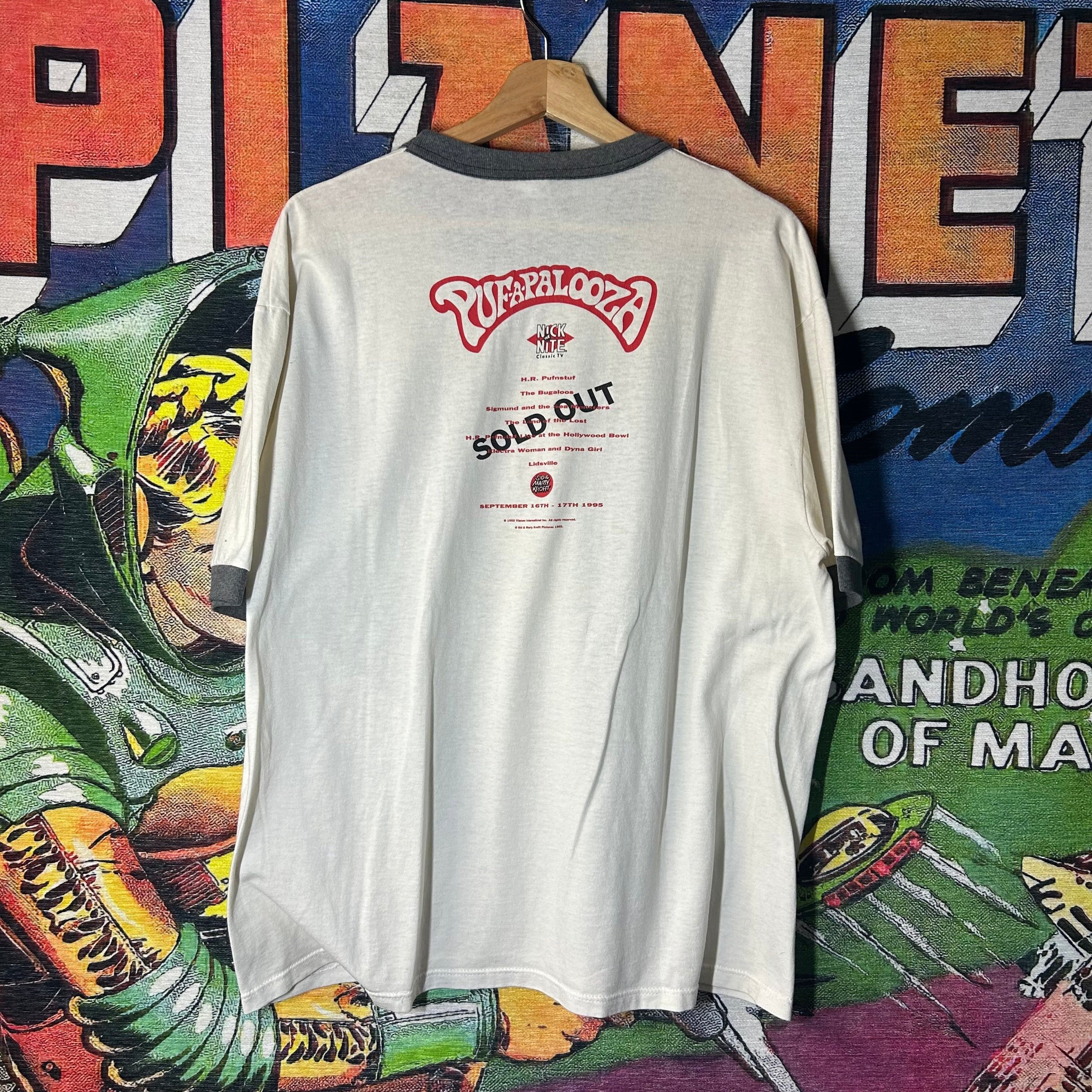 Vintage Vintage 90s Nick at Nite Pufapalooza Tee Size XL Size US XL / EU 56 / 4 - 2 Thumbnail