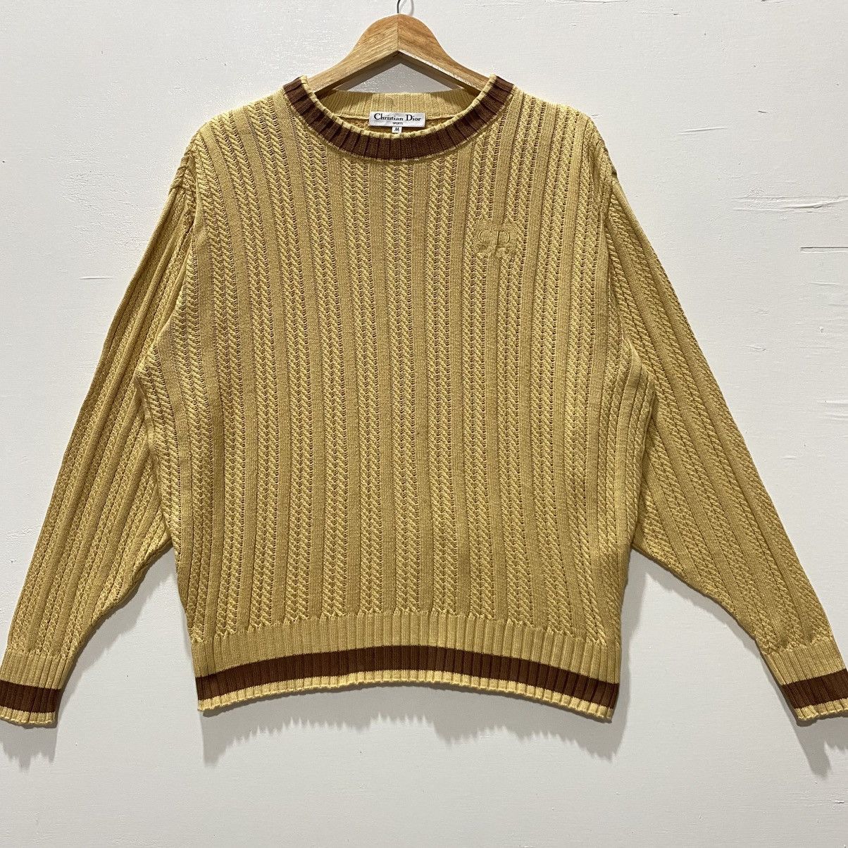 Christian Dior Monsieur × Dior Christian Dior CableKnitwear Sweatshirt Size M / US 6-8 / IT 42-44 - 1 Thumbnail