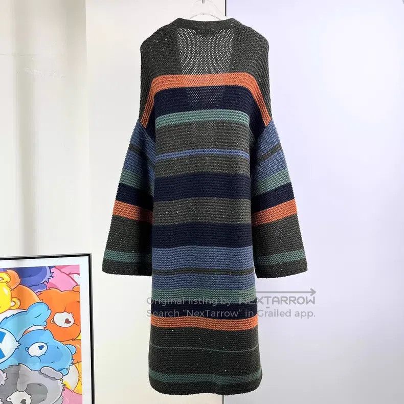 Loro Piana Loro Piana Long-Sleeve Color-Blocked Knit Cardigan Size S / US 4 / IT 40 - 3 Thumbnail