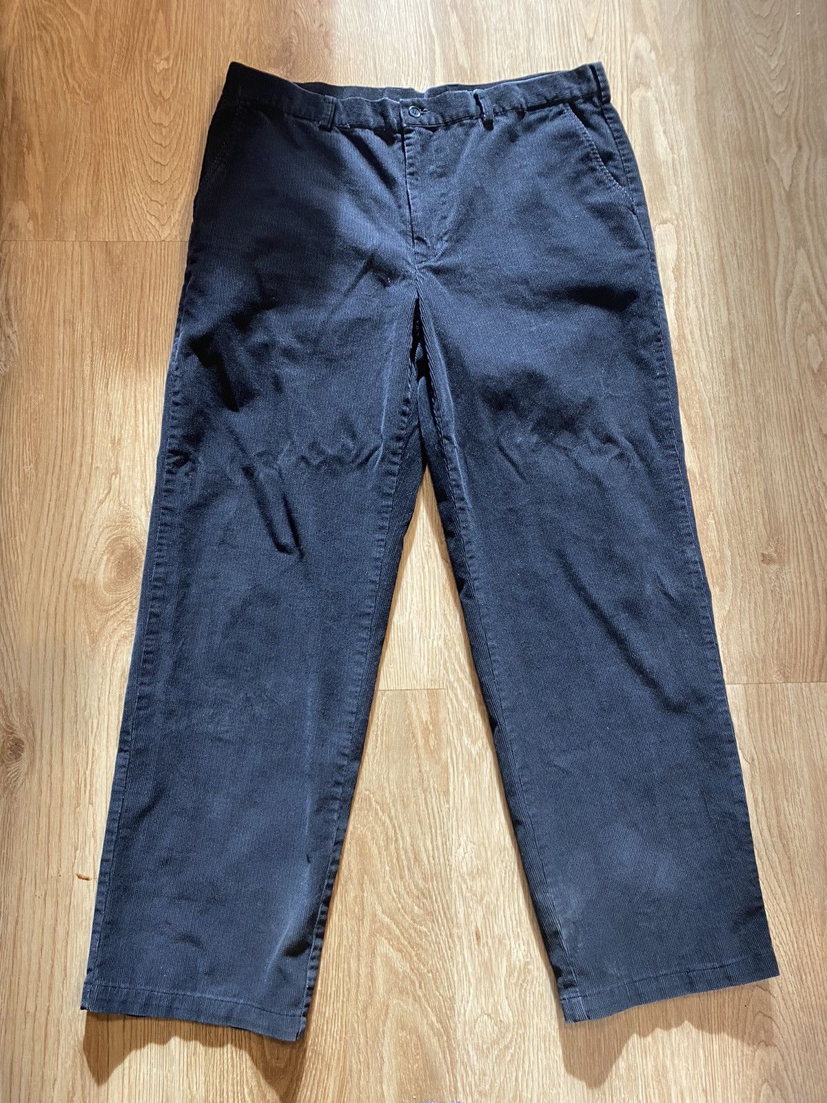 Vintage Crocodile Corduroy Black Pants Size US 32 / EU 48 - 1 Thumbnail