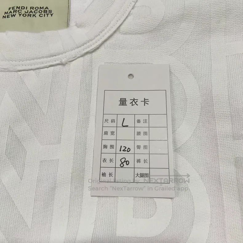 Fendi Fendi White Rubber Print Logo Short Sleeve Size US M / EU 48-50 / 2 - 7 Thumbnail