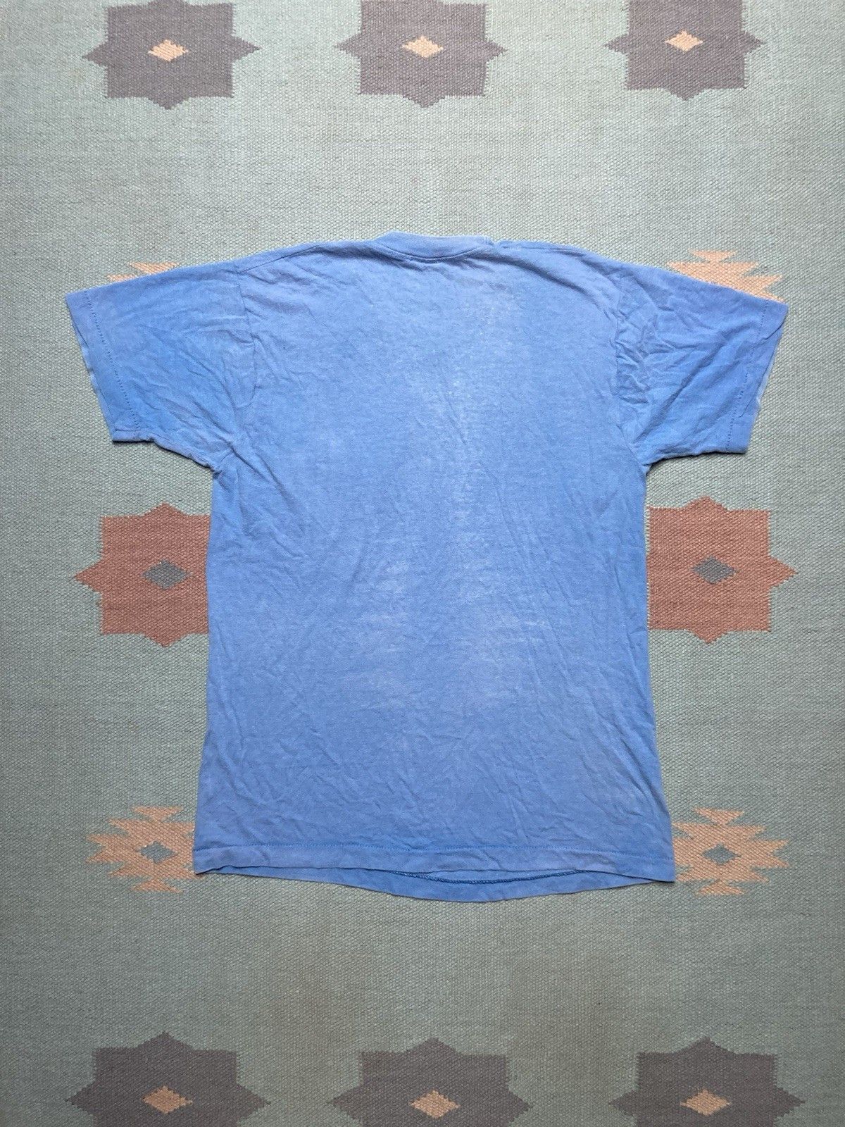 Vintage 80s pocket t shirt blank faded fruit of the loom cotton M Size US M / EU 48-50 / 2 - 7 Thumbnail