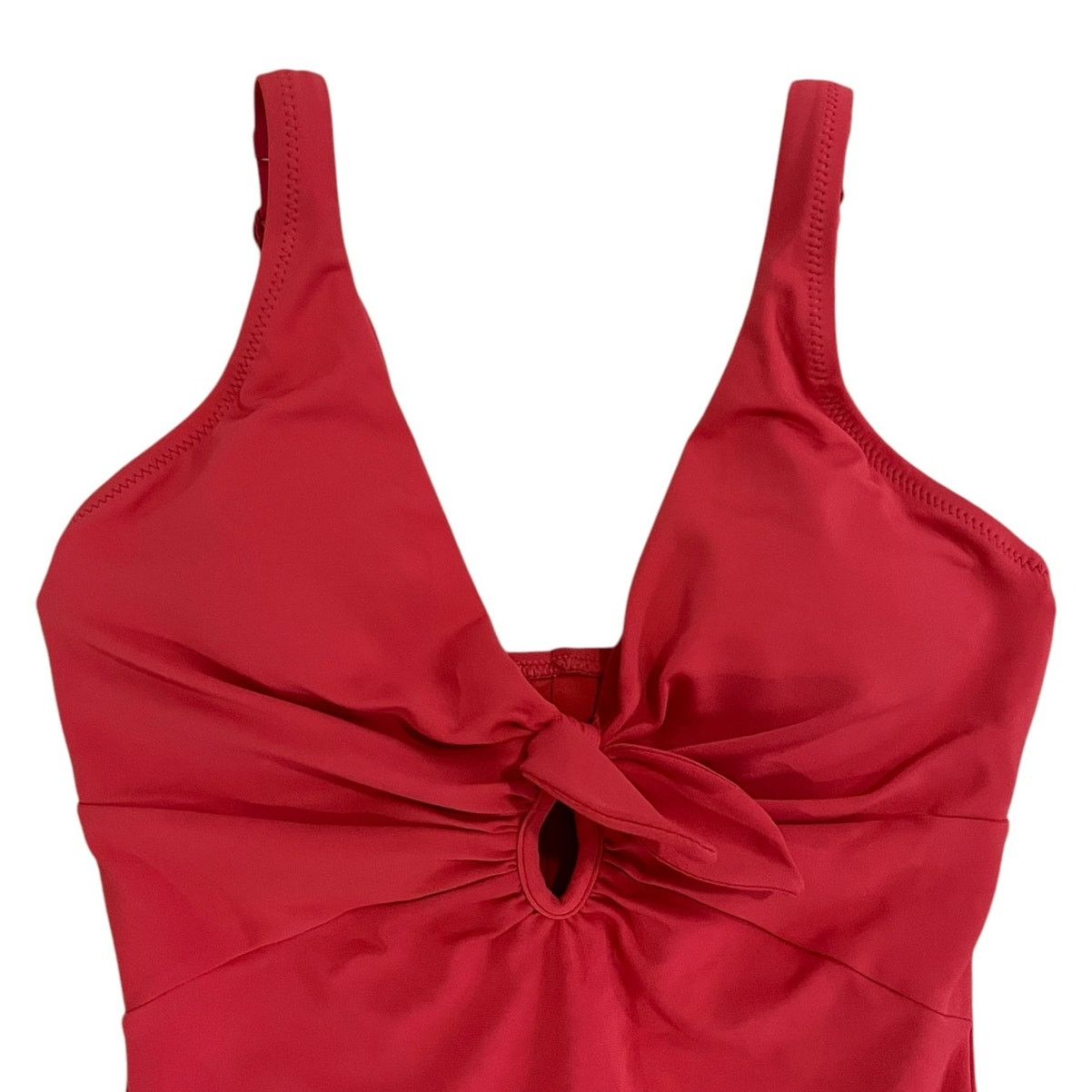 Other Robin Piccone Ava Knot One Piece Swimsuit Guava Size 6 NWOT Size M / US 6-8 / IT 42-44 - 5 Thumbnail
