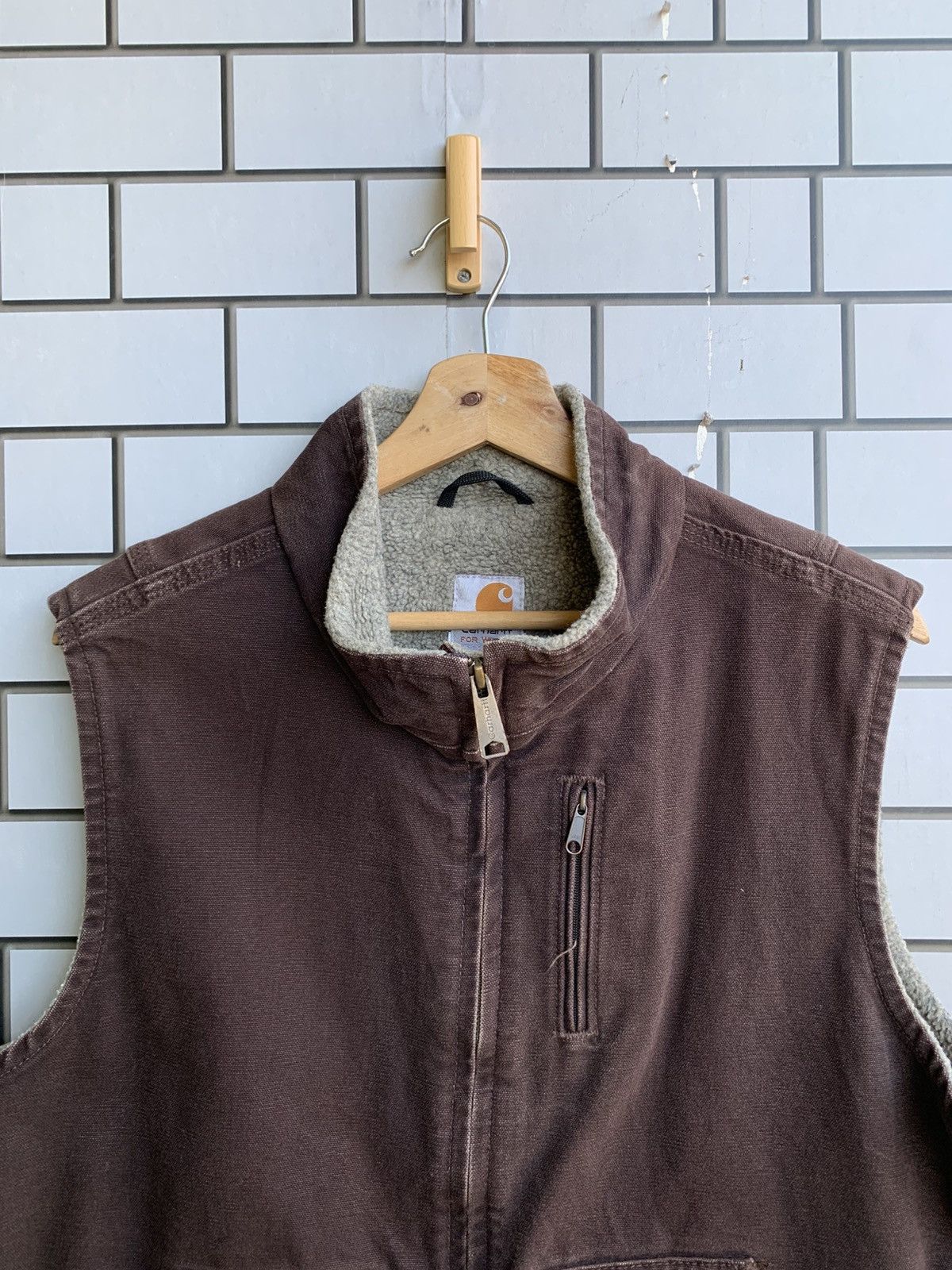 Vintage Vintage Crazy Carhartt Vest Jacket Size L / US 10 / IT 46 - 6 Thumbnail