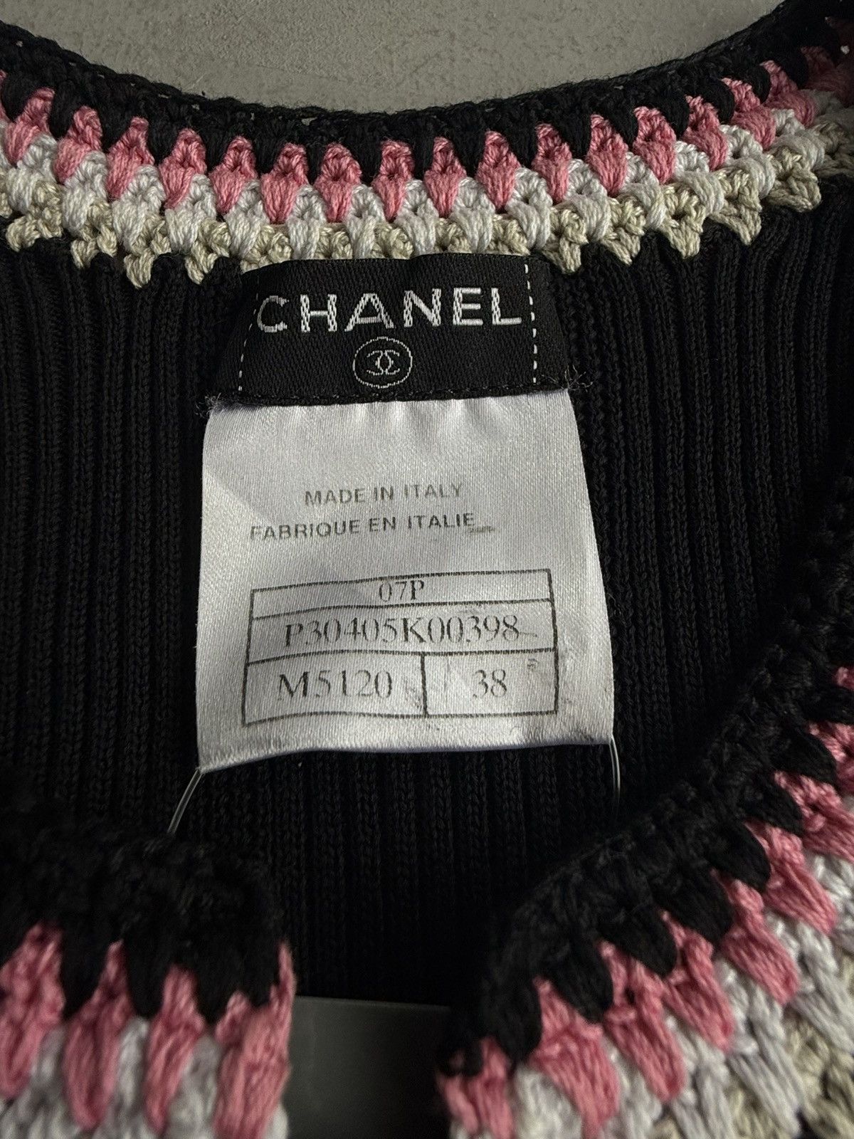 Chanel 2007 Chanel - Trimmed Half Zip Knit Tank Size XS / US 0-2 / IT 36-38 - 8 Thumbnail