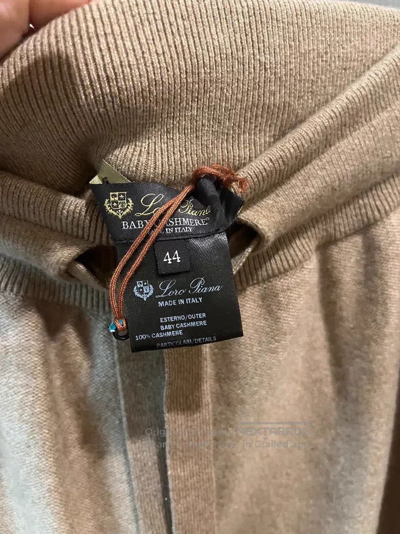 Loro Piana Loro Piana Camel leather cashmere wide-leg trousers Size 28" / US 6 / IT 42 - 3 Thumbnail