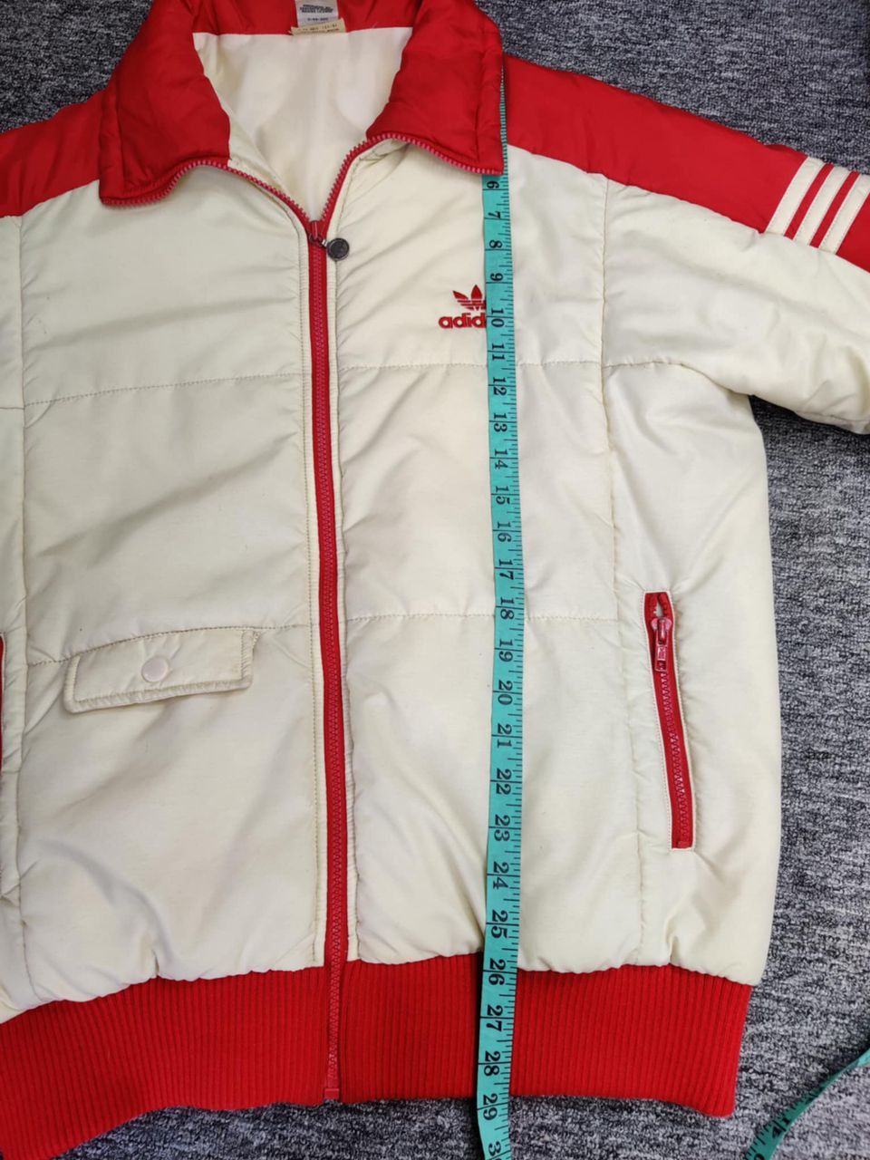 Adidas Vintage 80's Adidas Trefoil Puffer Jacket Size US L / EU 52-54 / 3 - 18 Thumbnail