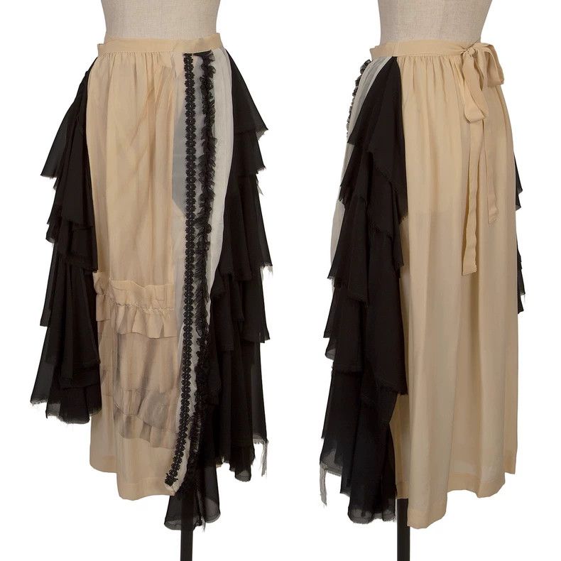 Comme des Garcons Comme des Garcons size M Broken bride beige black retro la Size 23" - 1 Thumbnail