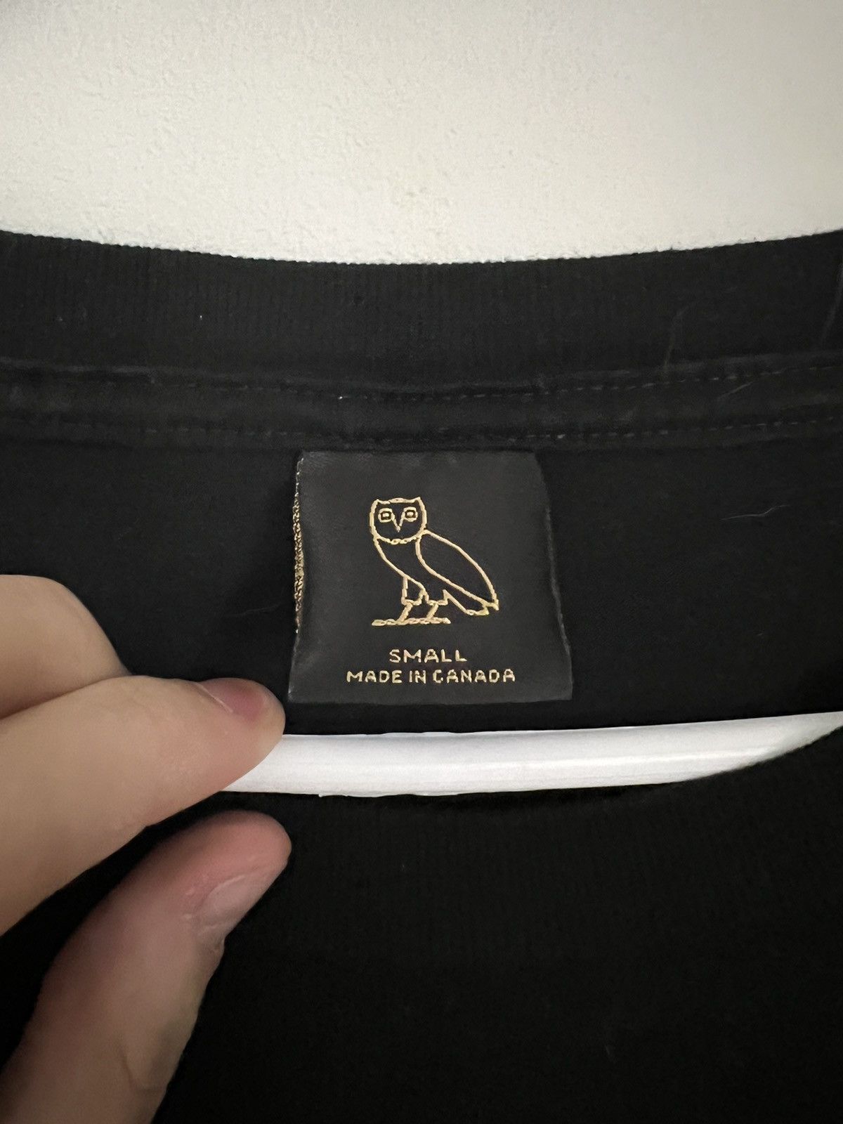 October's Very Own OVO Black Long Sleeve Shirt w/ Gold OVO Logo Size US S / EU 44-46 / 1 - 2 Thumbnail