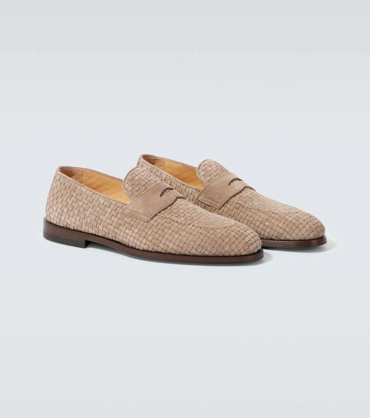 Brunello Cucinelli o1w1db10925 Pair Of Loafers in Beige Size US 10 / EU 43 - 4 Thumbnail