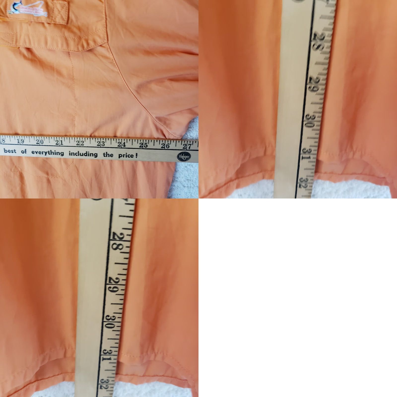 Vintage World Wide Sportsman Shirt Men XL Orange Vented Fishing Button Up Short S Poly Nylon Polyester Pocket Logo Size US XL / EU 56 / 4 - 10 Thumbnail