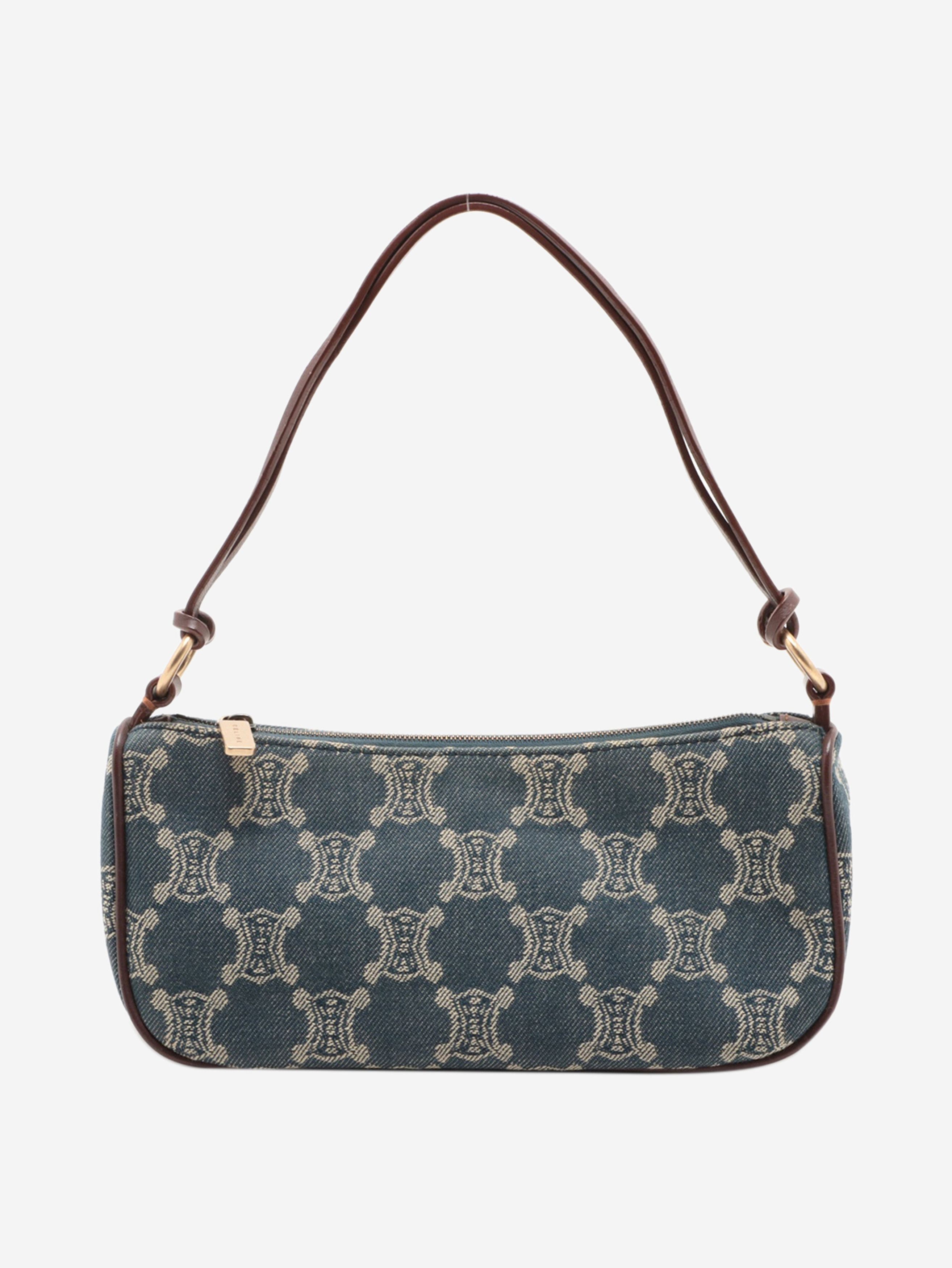 image of Celine Blue Macadam Denim Bag, Women's
