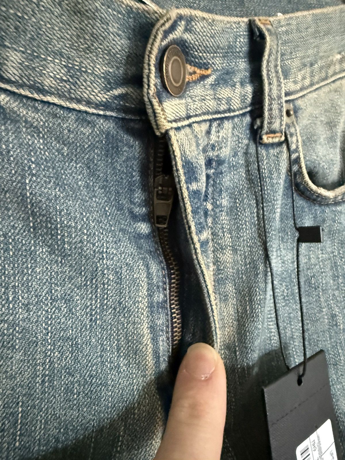 Saint Laurent Paris Holy Grail SS15 Saint Laurent Lenny Kravitz crash rip jeans Size US 31 - 18 Thumbnail