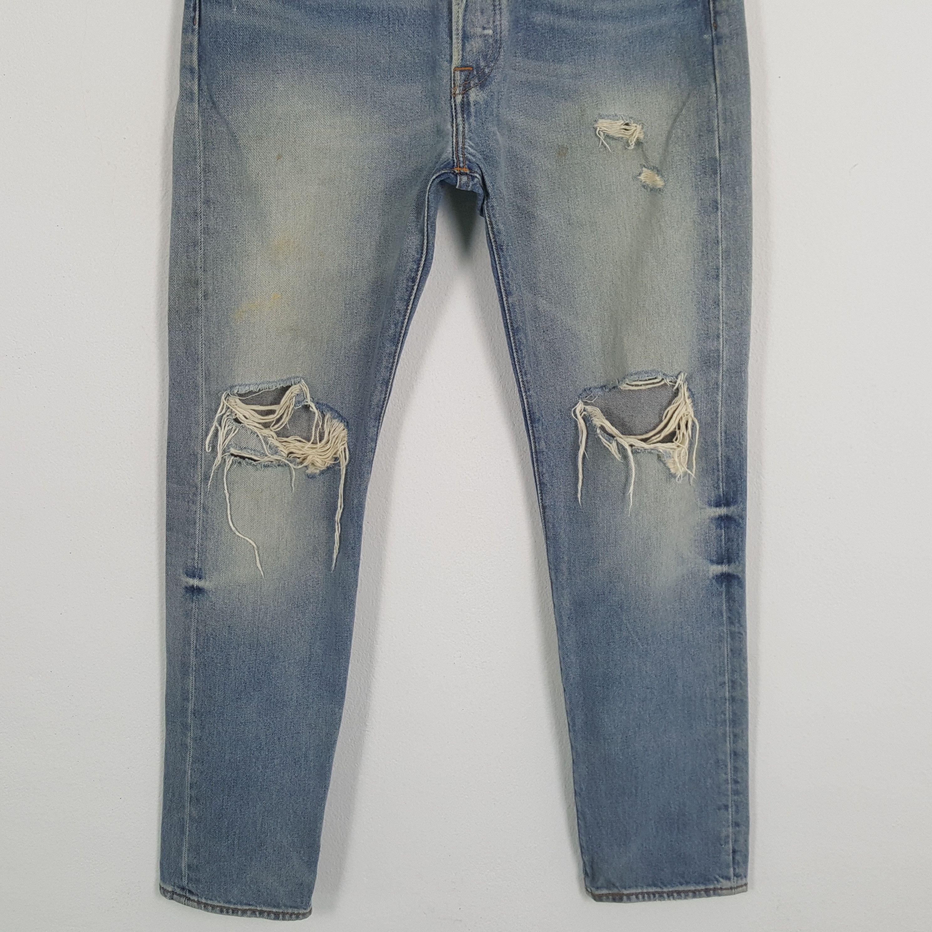 Levi's × Levi's Vintage Clothing × Vintage Vintage LEVI'S 501 Kurt Cobain Distressed Style Jeans Size US 32 / EU 48 - 3 Thumbnail
