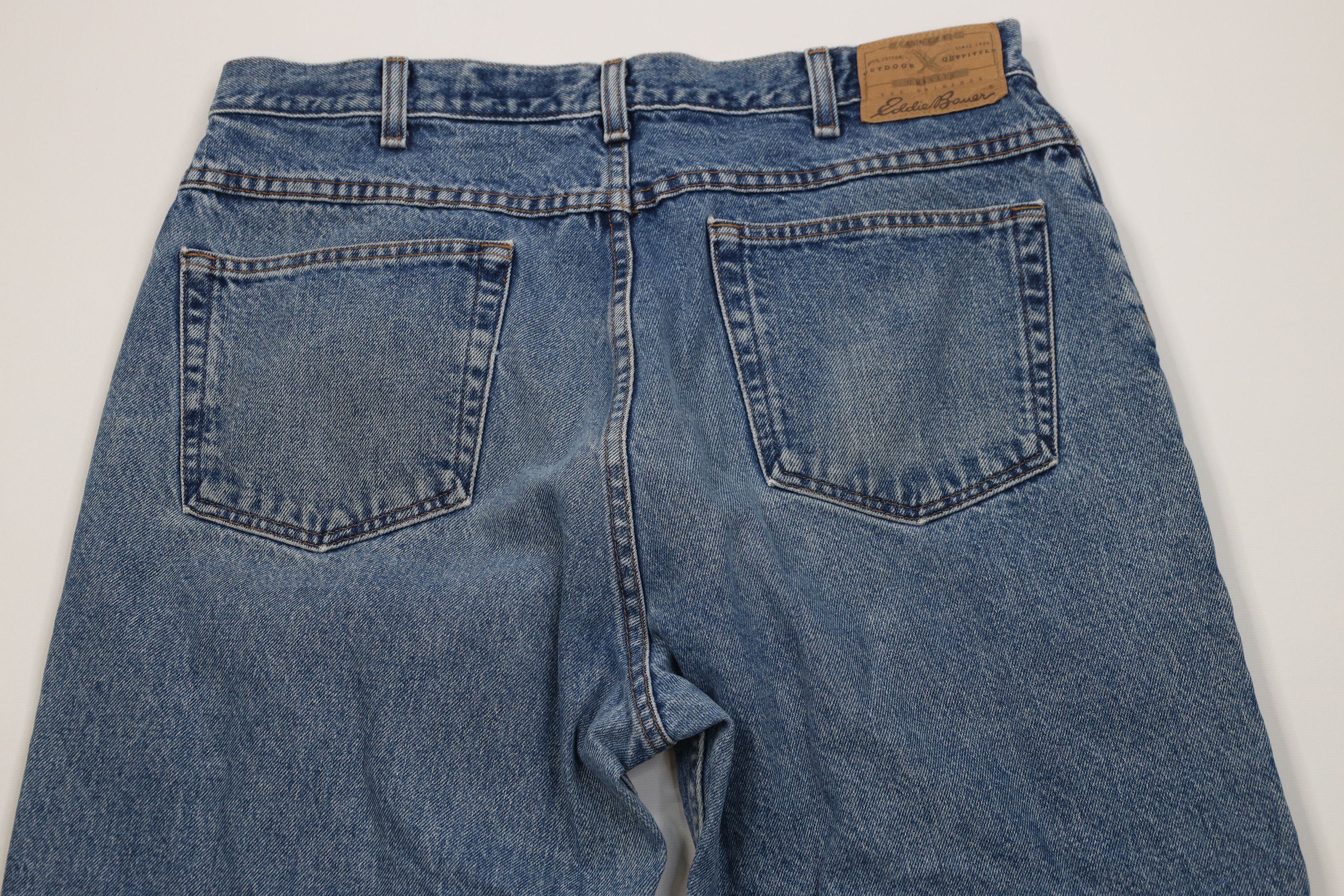 Eddie Bauer Vintage 90s Eddie Bauer Relaxed Fit Denim Jeans Blue Cotton Size US 34 / EU 50 - 13 Thumbnail
