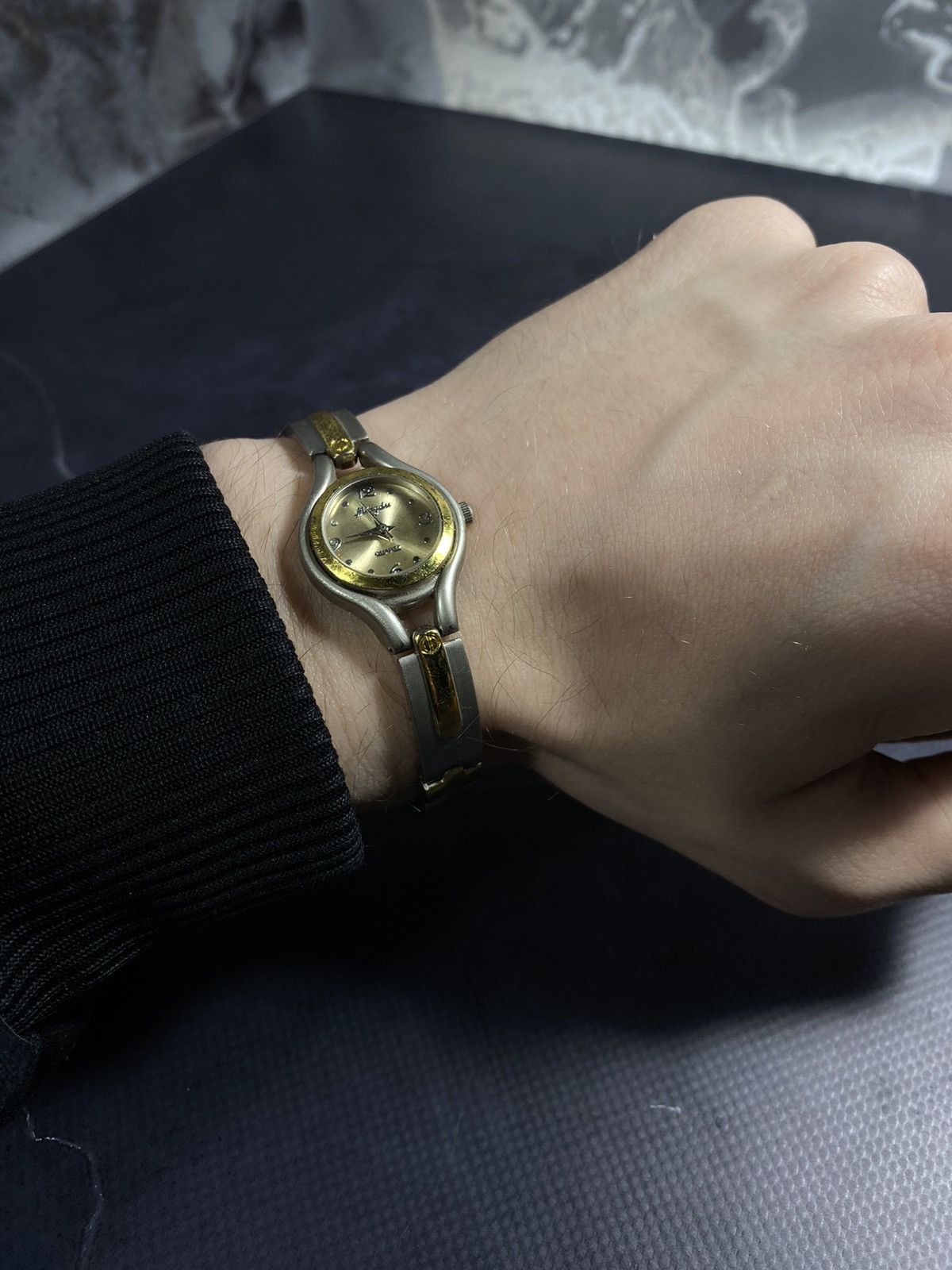 Vintage Two-Tone Petite Watch, Quartz Movement