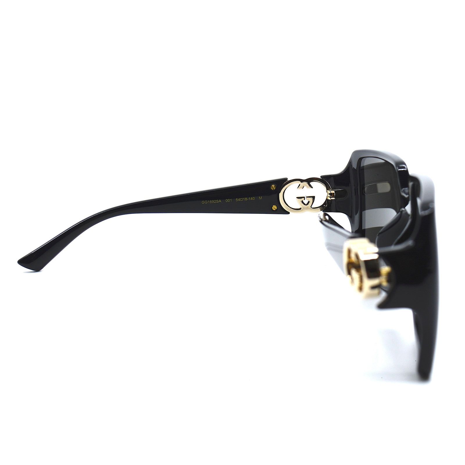 Gucci NEW Gucci GG1692SA Black Frame Dark Grey Lenses Sunglasses Size ONE SIZE - 10 Thumbnail