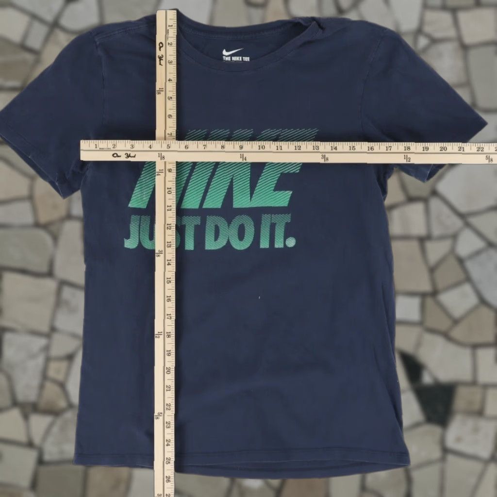 Nike Nike Just Do It Solid T-Shirt Navy Blue Men's S Size US S / EU 44-46 / 1 - 1 Thumbnail