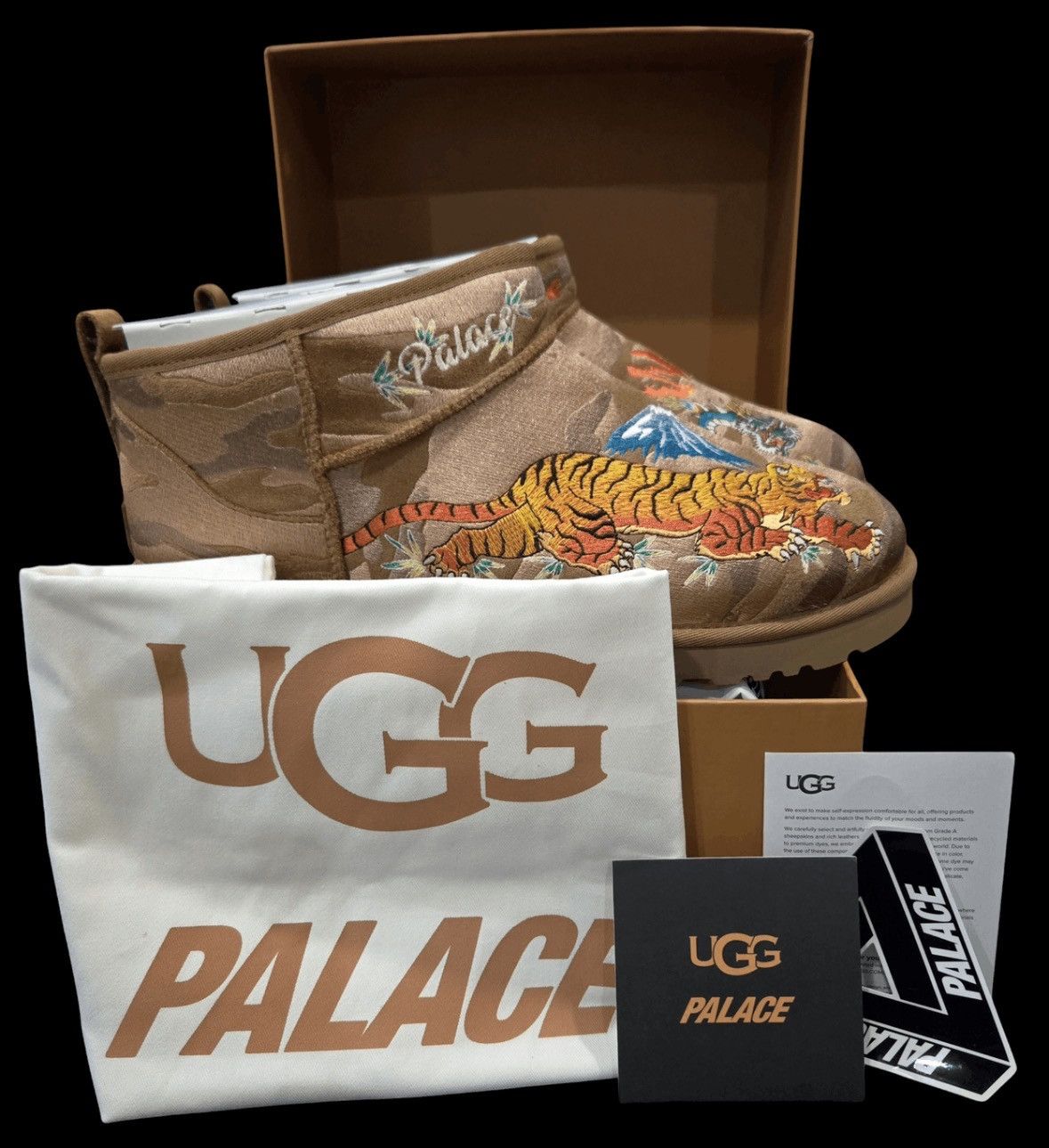 Palace × Ugg Palace x UGG Classic Ultra Mini Boot 'Chestnut Camo' Size US 11 / EU 44 - 1 Thumbnail