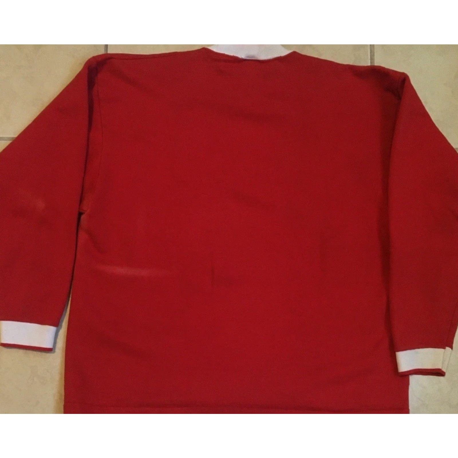 Guess VINTAGE Guess Jeans Sweatshirt Hoodie M Red 80s 90s USA Boxy Women Pullover Athletic Popular Retro Grunge Surf Skate Basketball style Spellout Size M / US 6-8 / IT 42-44 - 6 Thumbnail