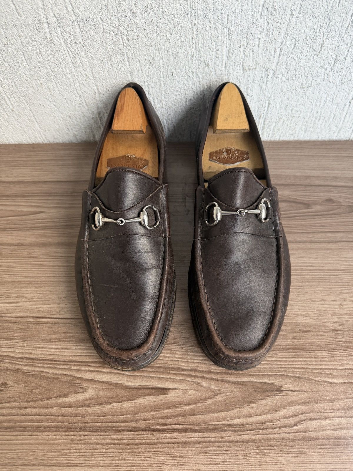 Gucci Horsebit rubber sole loafers Size US 10.5 / EU 43-44 - 6 Thumbnail