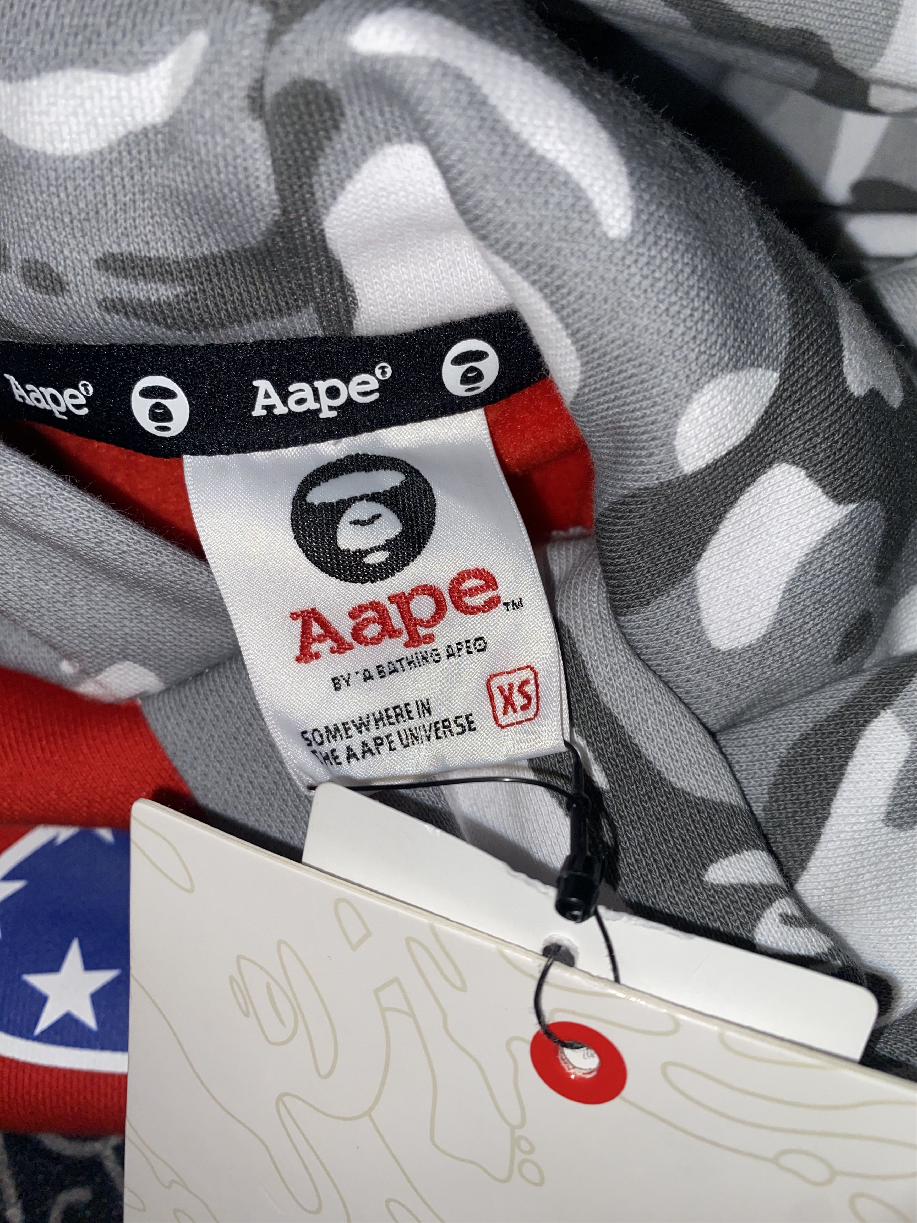 Aape Bape a bathing ape America flag up hoodie small Size XS / US 0-2 / IT 36-38 - 3 Thumbnail