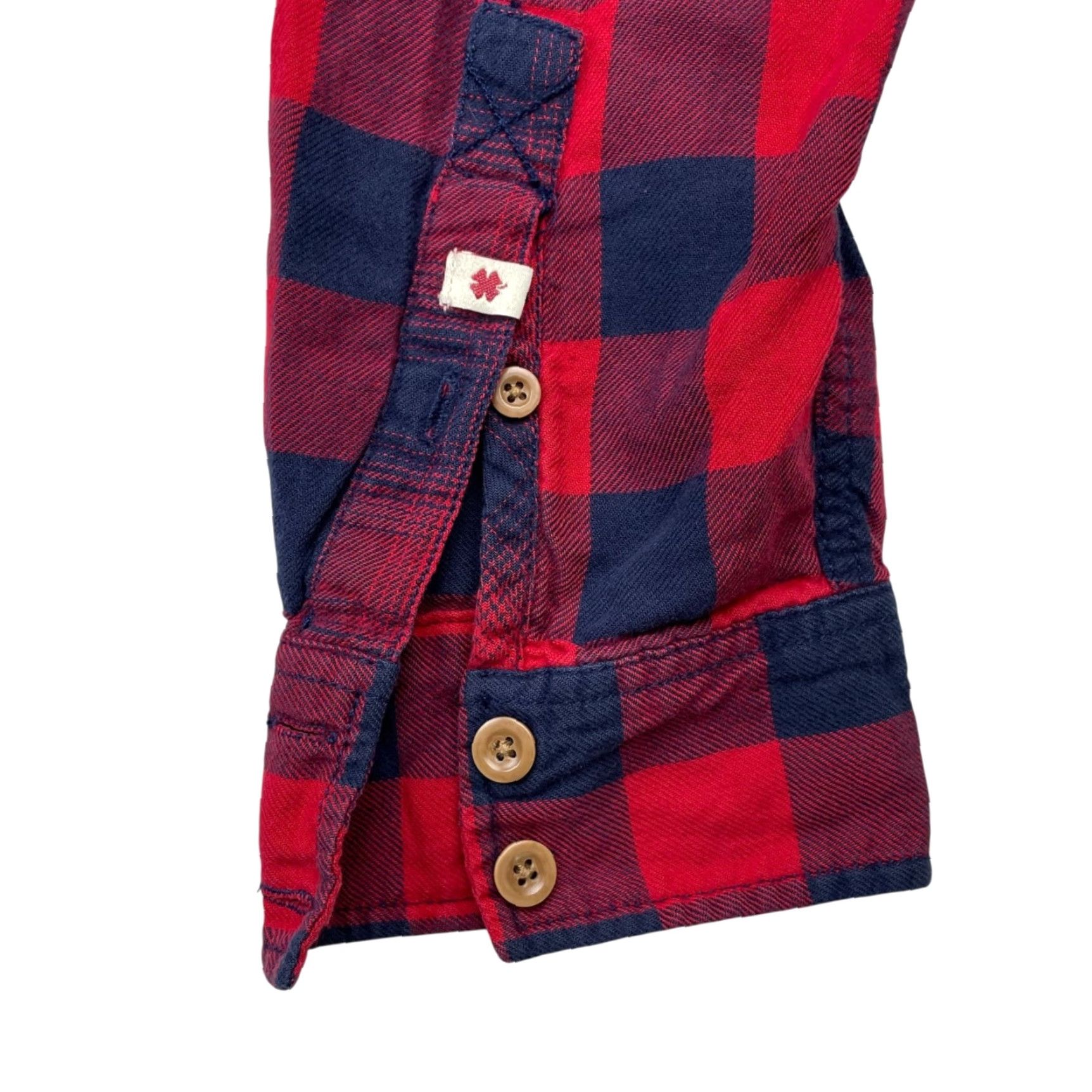Lucky Brand Lucky Brand California Fit Flannel Shirt Red/Blue Plaid L Large Long Sleeve Button-Up Casual Mens Size US L / EU 52-54 / 3 - 3 Thumbnail
