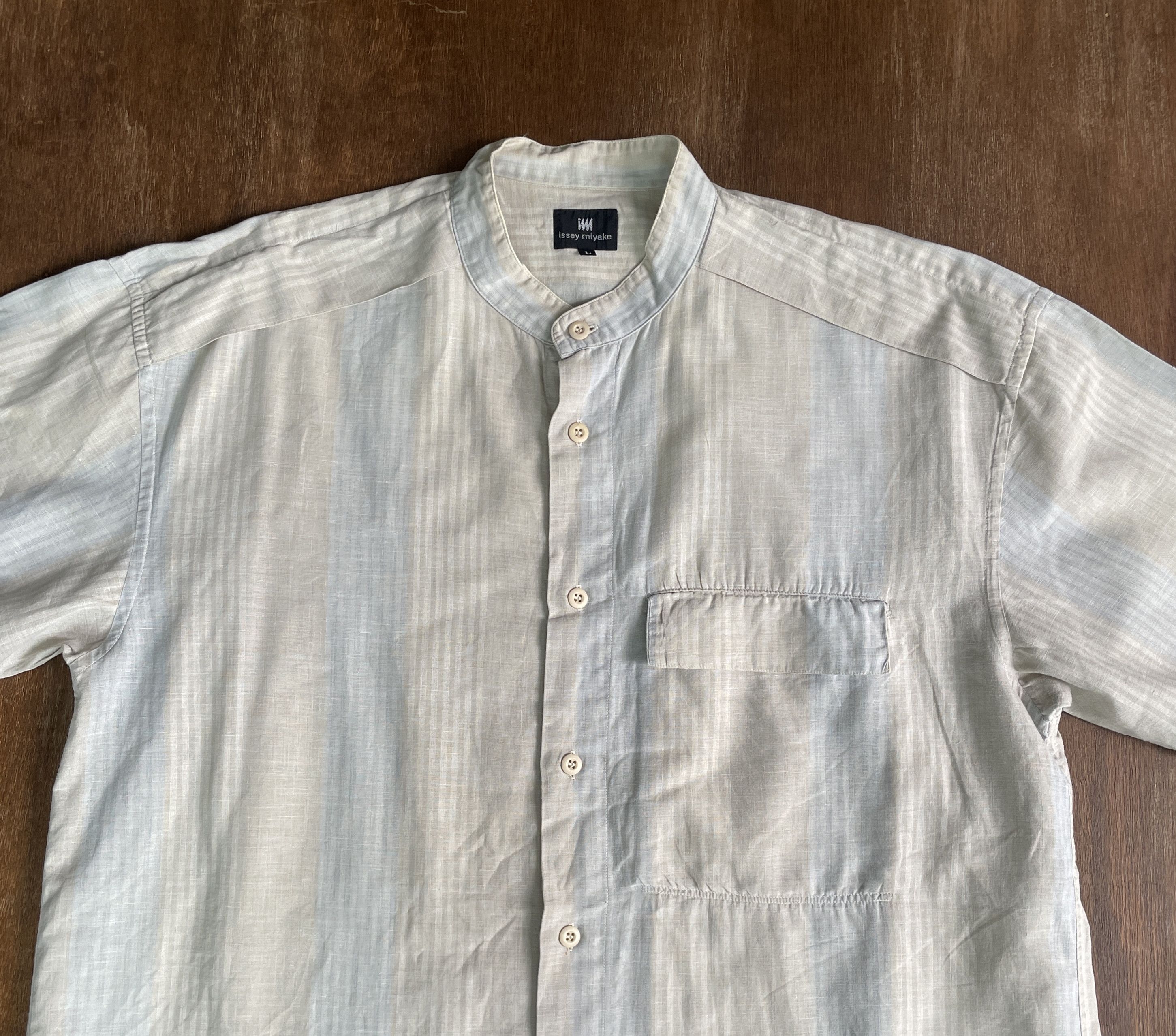 Issey Miyake ISSEY MIYAKE Two tone stripped Shirt Size US L / EU 52-54 / 3 - 2 Thumbnail