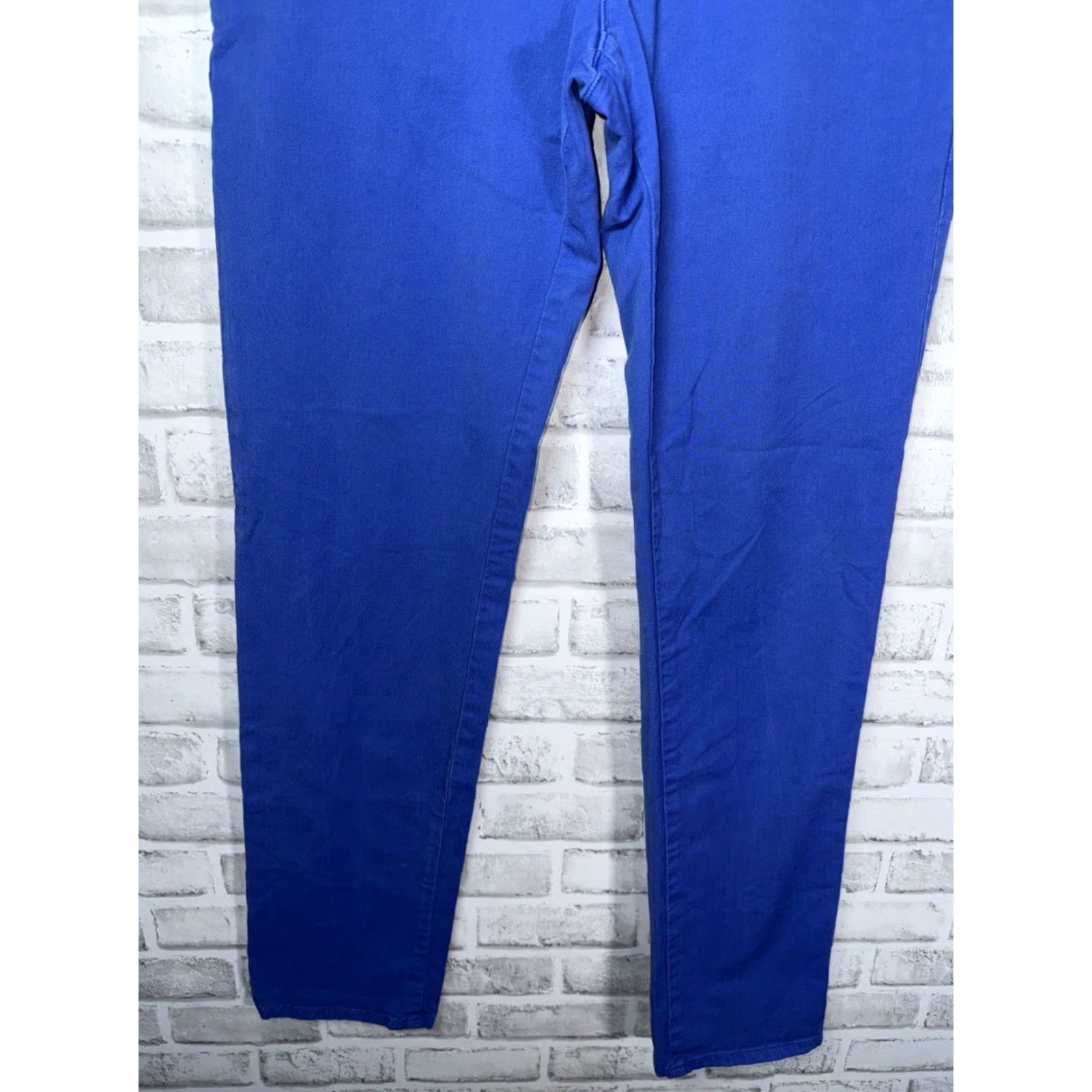 Vintage AG Adriano Goldschmied Pants 30x33 blue Slim Straight Stretch 49 Mens Size US 30 / EU 46 - 7 Thumbnail