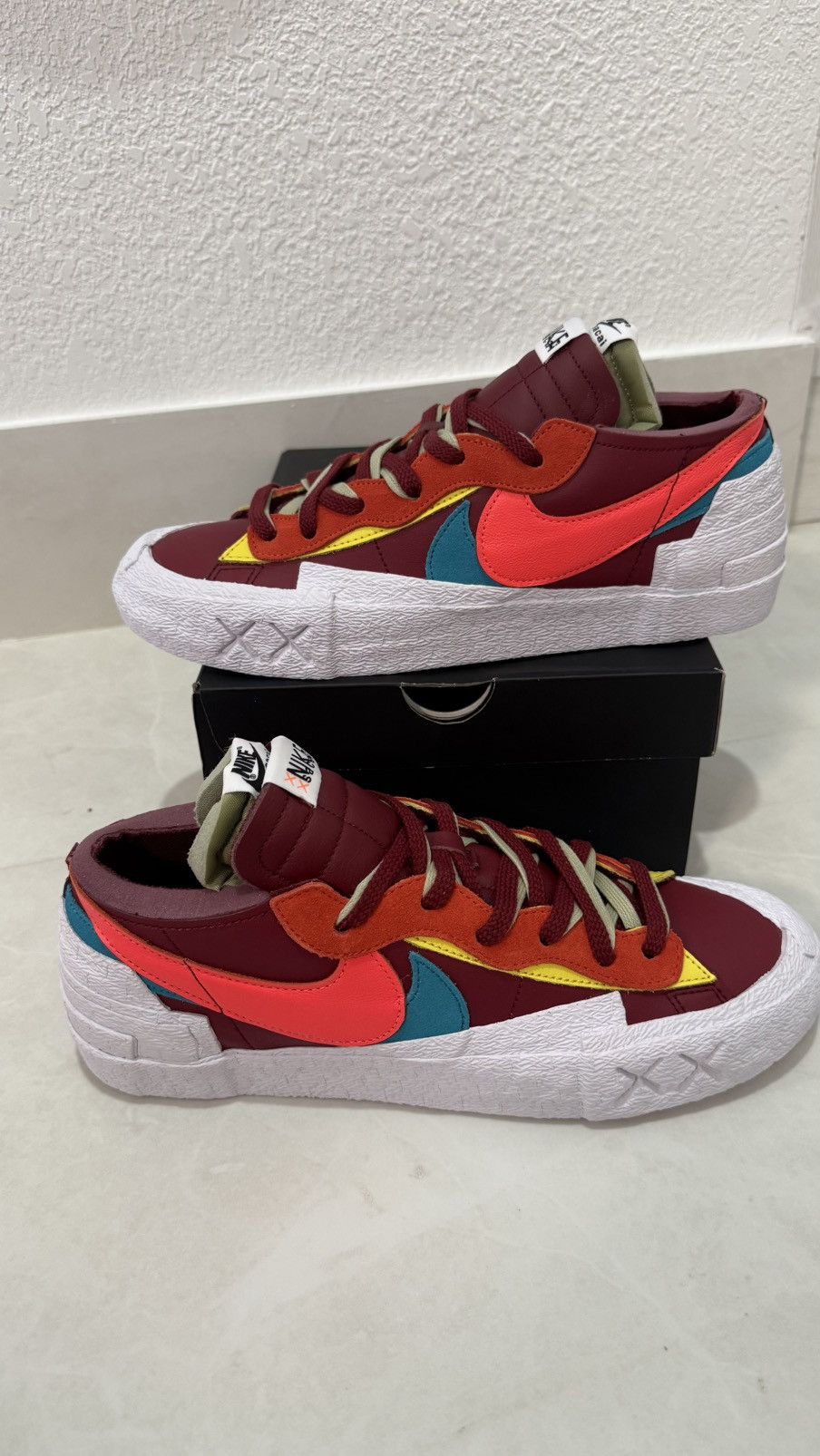 Kaws × Nike × Sacai Nike KAWS x sacai x Blazer Low 'Team Red' Size 11 New in Box Size US 11 / EU 44 - 2 Thumbnail