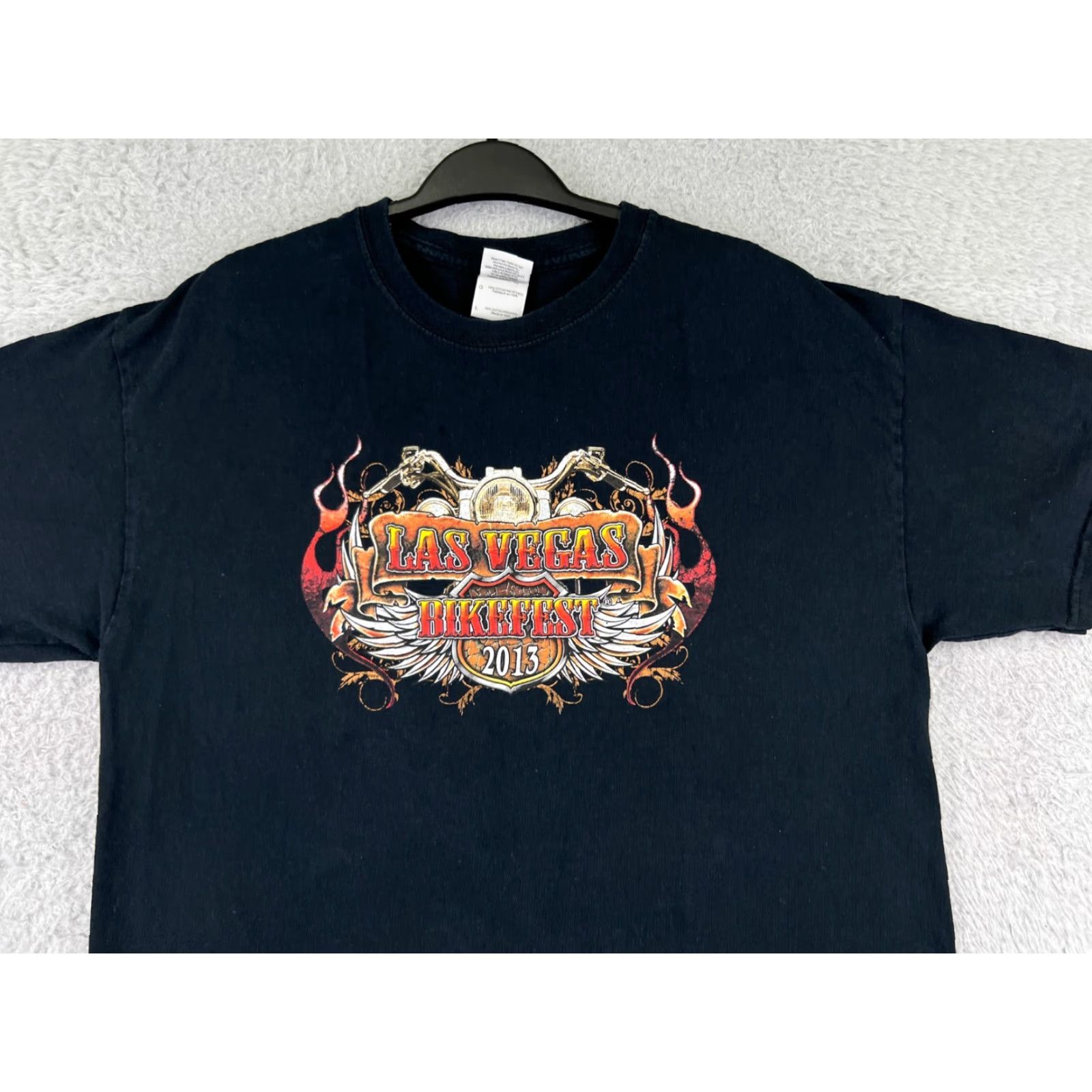 Vintage Bike Week T-Shirt Mens Large Black Cotton Short Sleeve Crew Neck 2013 Motorcycle Music Size US L / EU 52-54 / 3 - 5 Thumbnail