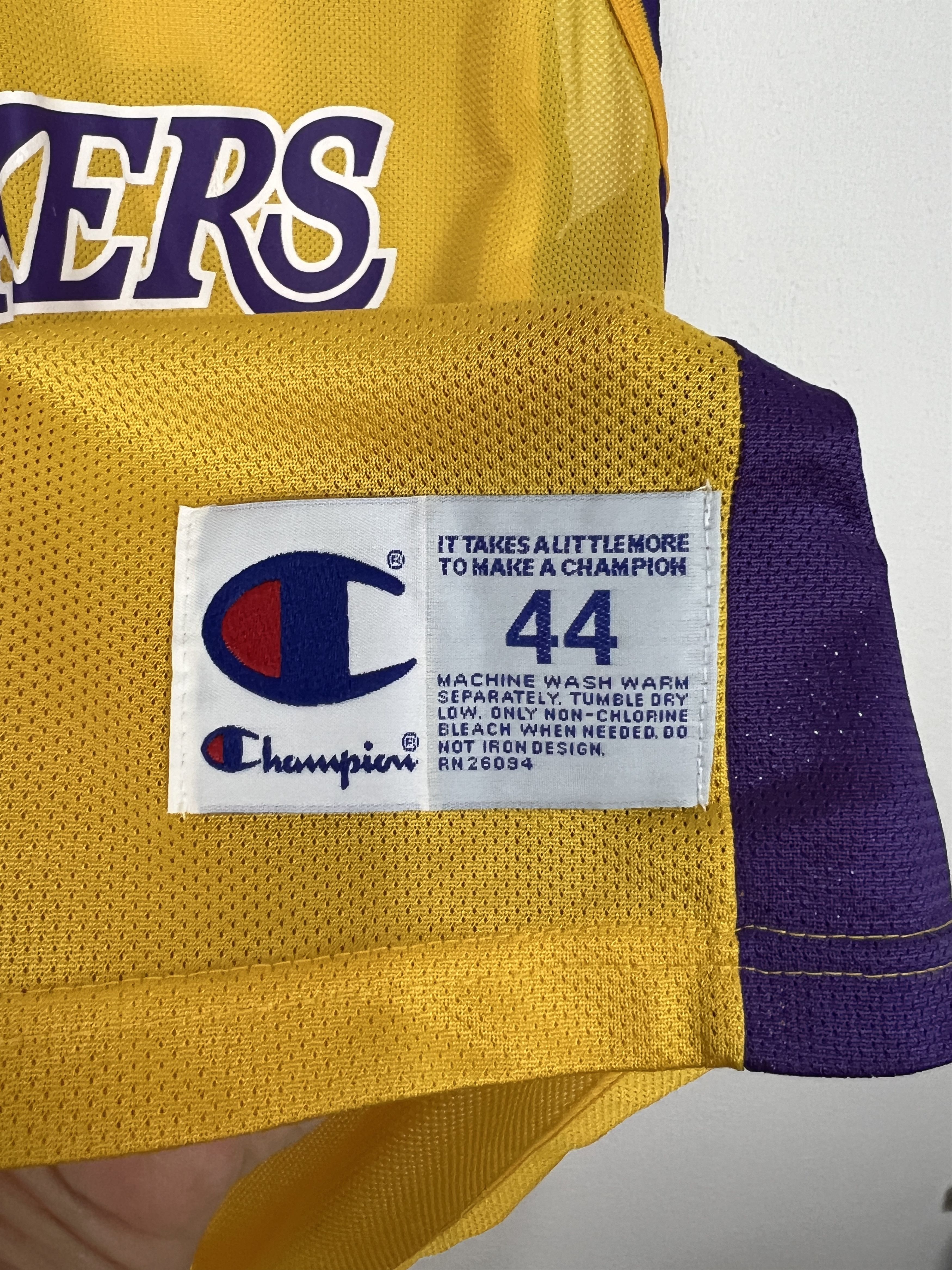 Champion Vintage 90's Champion Los Angeles Lakers Grant Jersey Size US L / EU 52-54 / 3 - 5 Thumbnail