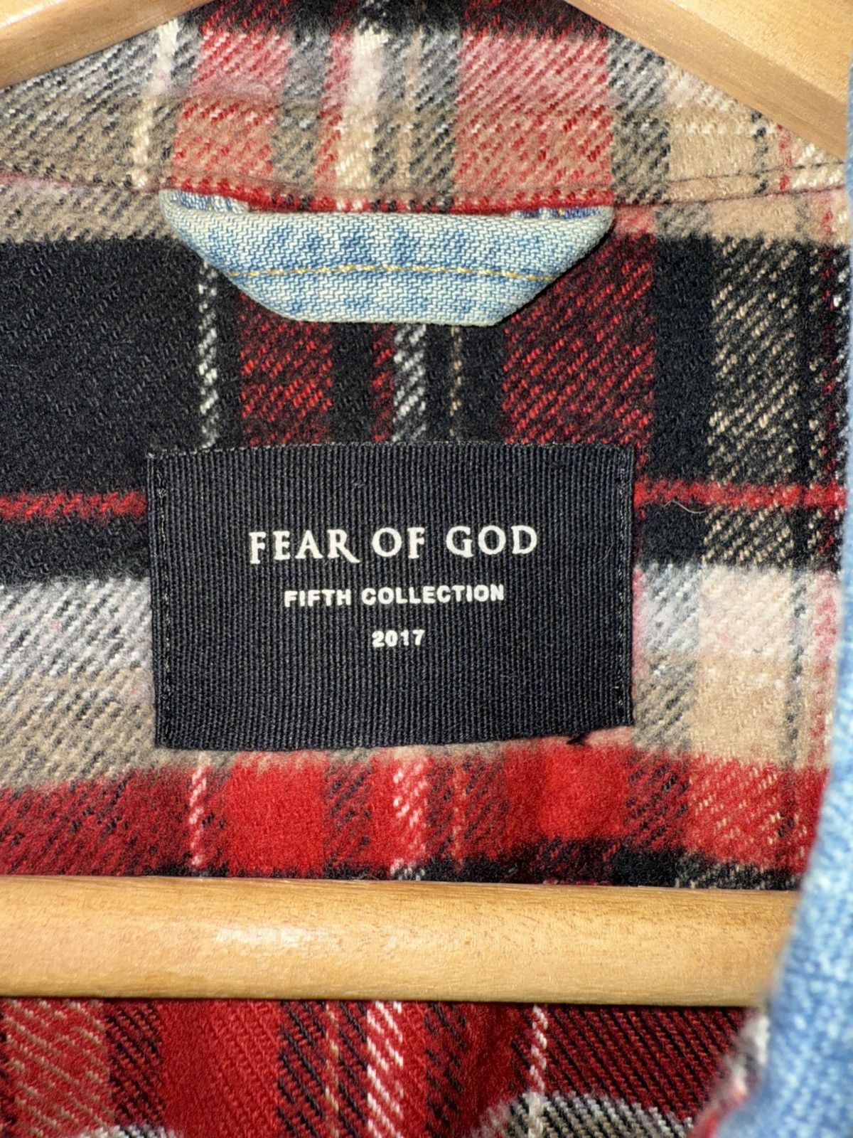 Fear of God Fear of God FOG 5th Plaid Flannel Denim Collar Shirt Size US S / EU 44-46 / 1 - 3 Thumbnail