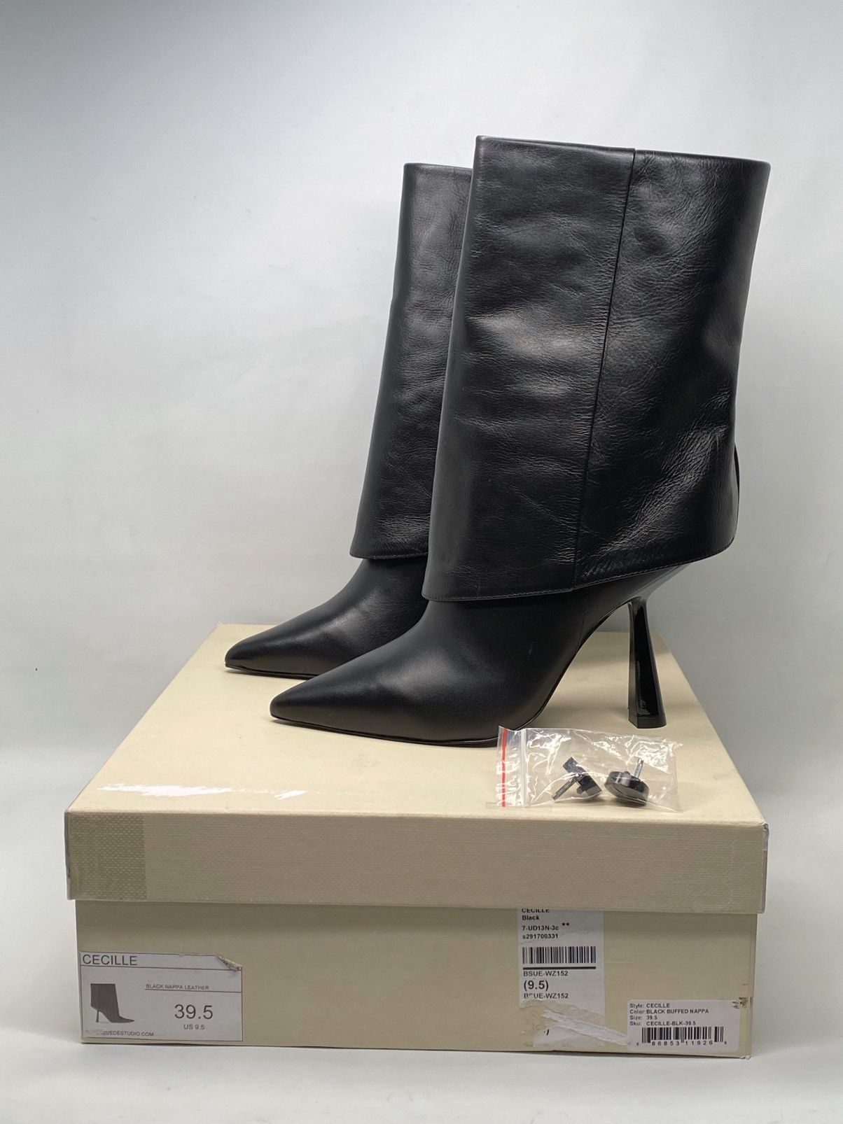 Other Black Suede Studio Cecille Leather Ankle Boots size 39 Size US 9 / IT 39 - 11 Thumbnail