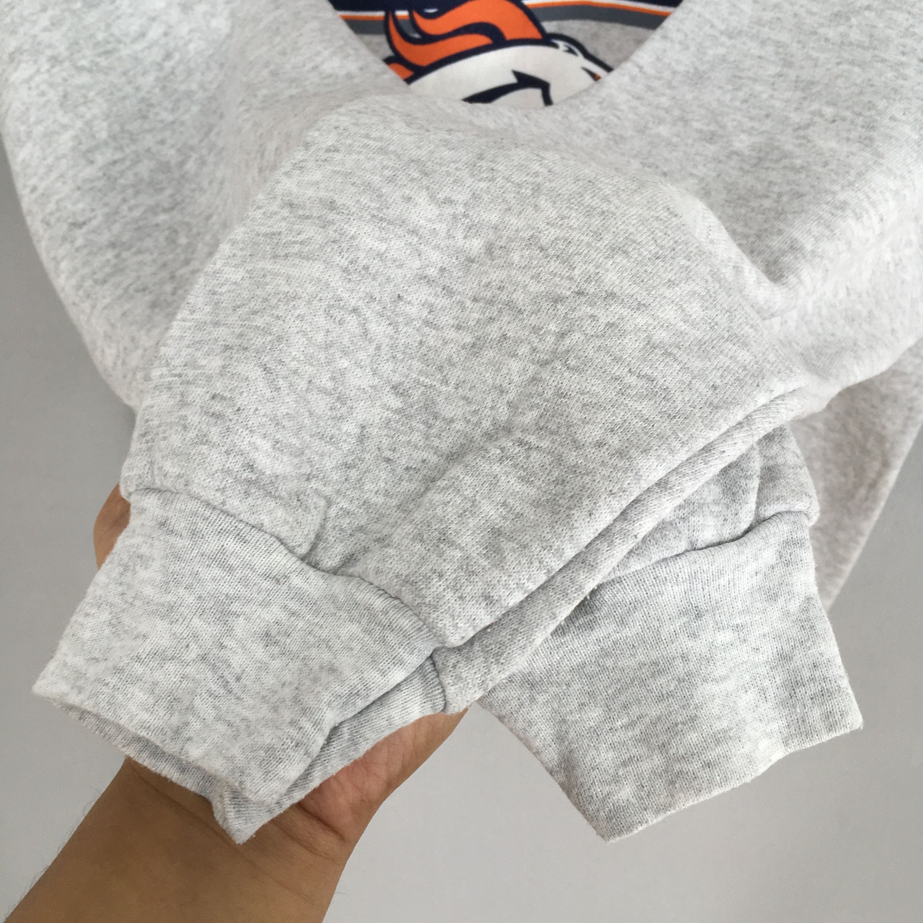 Logo 7 Vintage 90s Denver Broncos Rugby NFL Gray Sweater Large Size US L / EU 52-54 / 3 - 5 Thumbnail