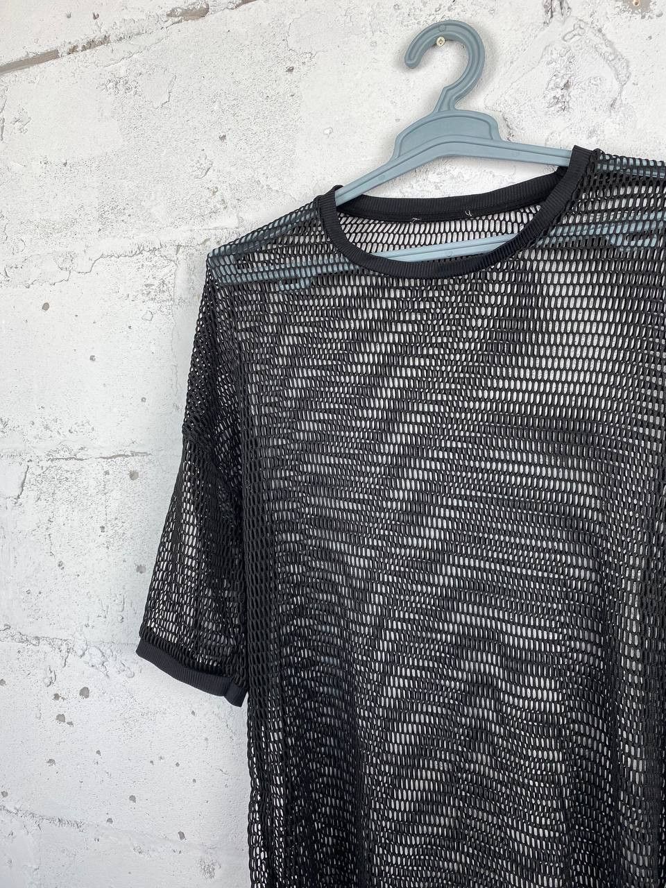 Japanese Brand × Seditionaries Y2K JAPANESE VINTAGE MESH SHIRT (RICK OWENS STYLE) Size US XL / EU 56 / 4 - 3 Thumbnail