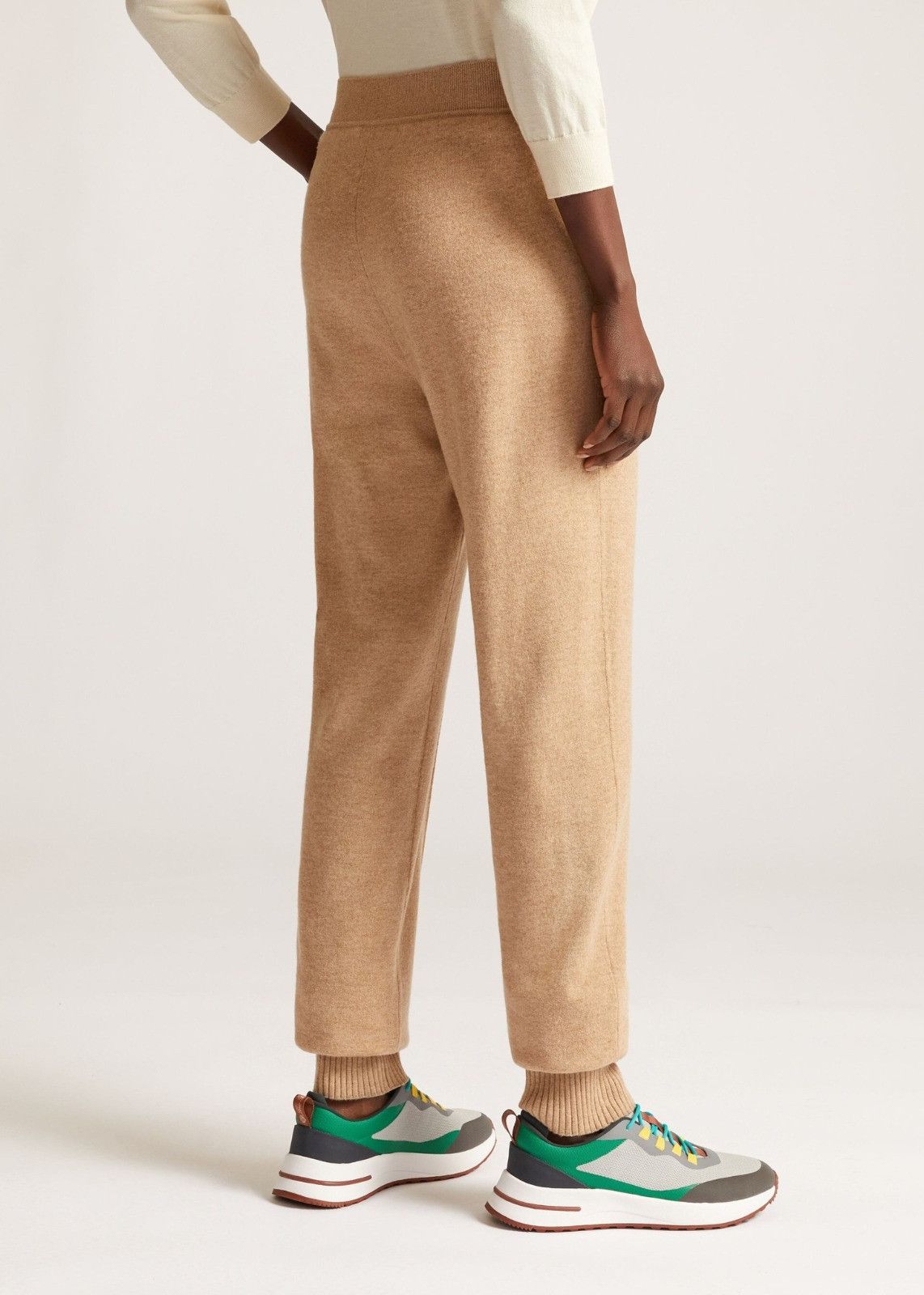Loro Piana o1srvl11e1224 Mellbreak Cashmere Pant in Beige Size 26" / US 2 / IT 38 - 3 Thumbnail