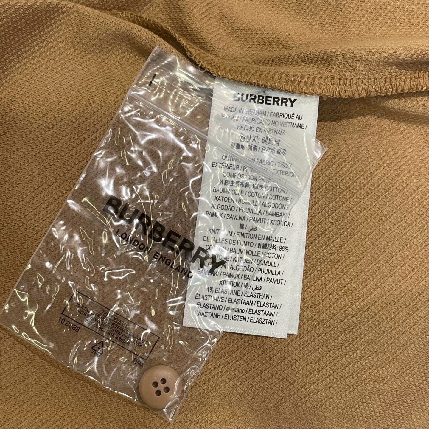 Burberry Burberry Brown Short Sleeve Polo Shirt XL Size US XL / EU 56 / 4 - 6 Thumbnail