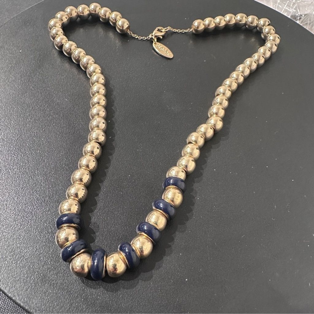 The Unbranded Brand Vintage Gold And Black Bead Necklace 17" Fashion Jewelry Size ONE SIZE - 16 Thumbnail