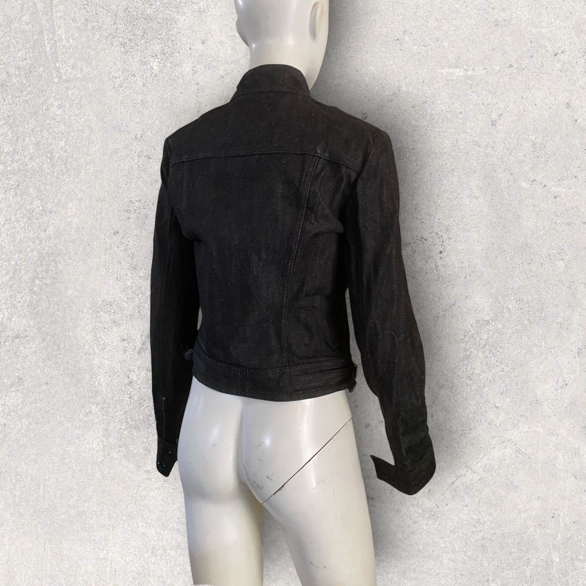Gucci 1999 Raw Denim Rider Jacket By Tom Ford Era Size M / US 6-8 / IT 42-44 - 6 Thumbnail