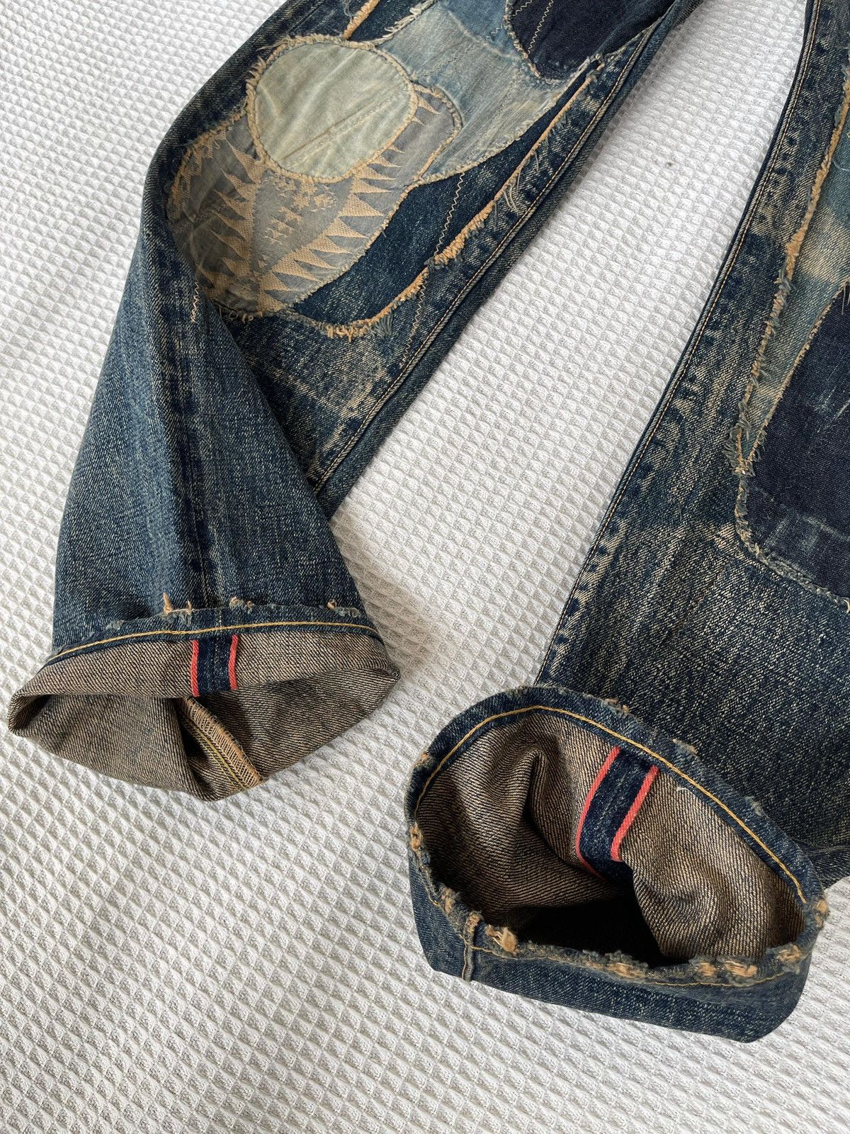 Kapital Kountry LastDrop🔥Rare🔥Kapital Kountry By Blue Handed Patchwork Jeans Size US 30 / EU 46 - 18 Thumbnail