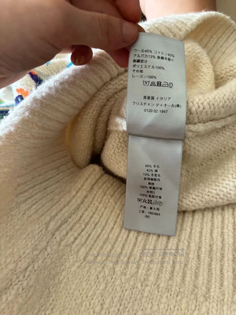 Dior Dior Goat Embroidered Sweater Size US M / EU 48-50 / 2 - 7 Thumbnail