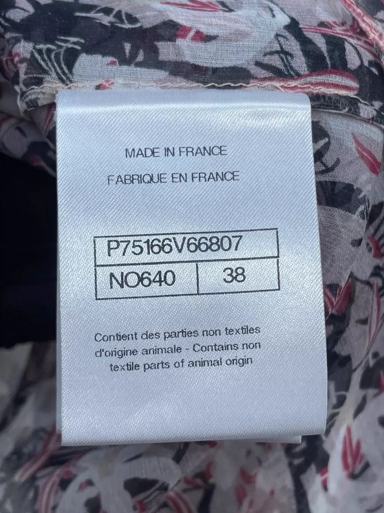 Chanel Chanel 23A silk shirt with broken flowers 2504-Nextarrow Size XS / US 0-2 / IT 36-38 - 6 Thumbnail